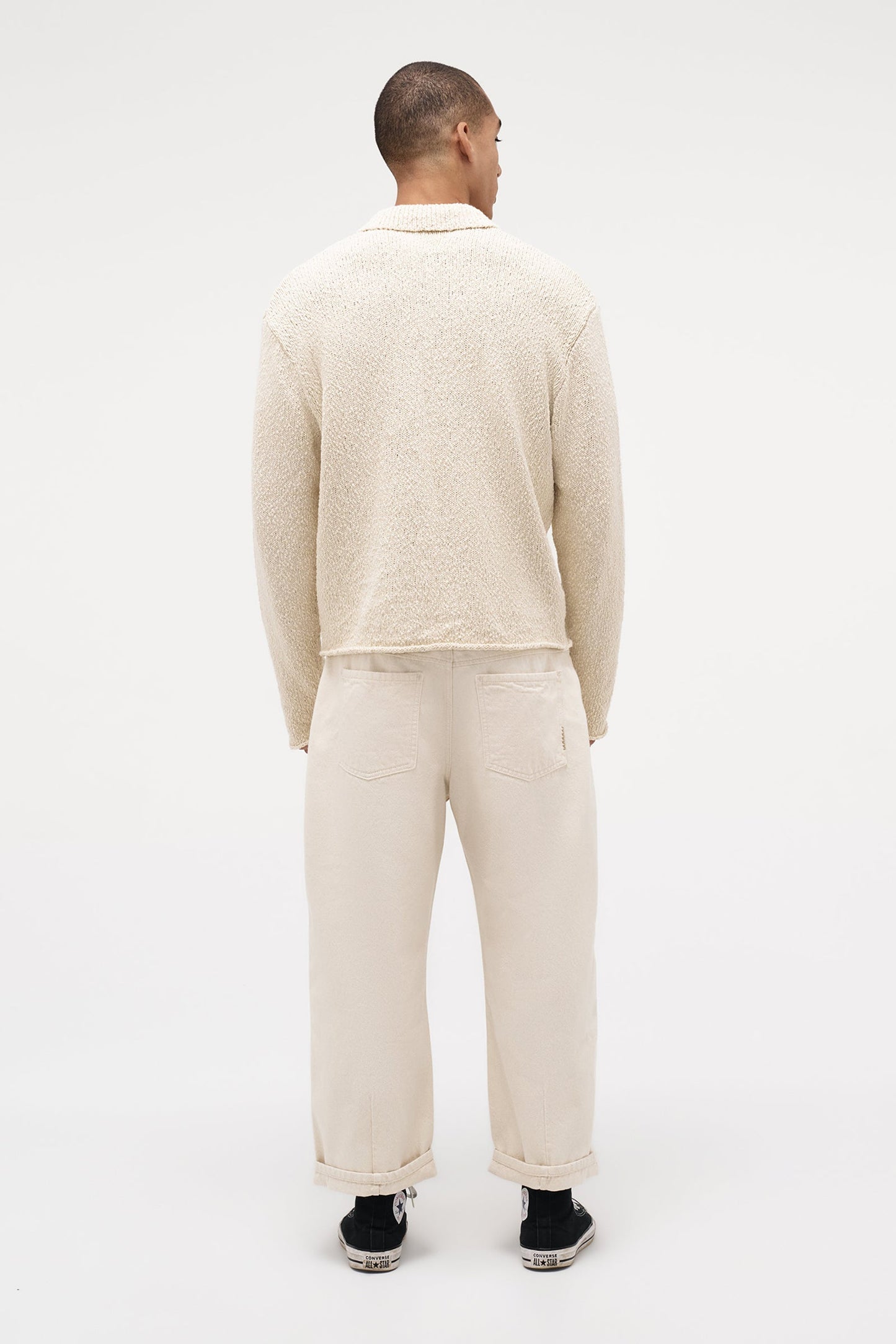 Boucle Knit Rugby Polo