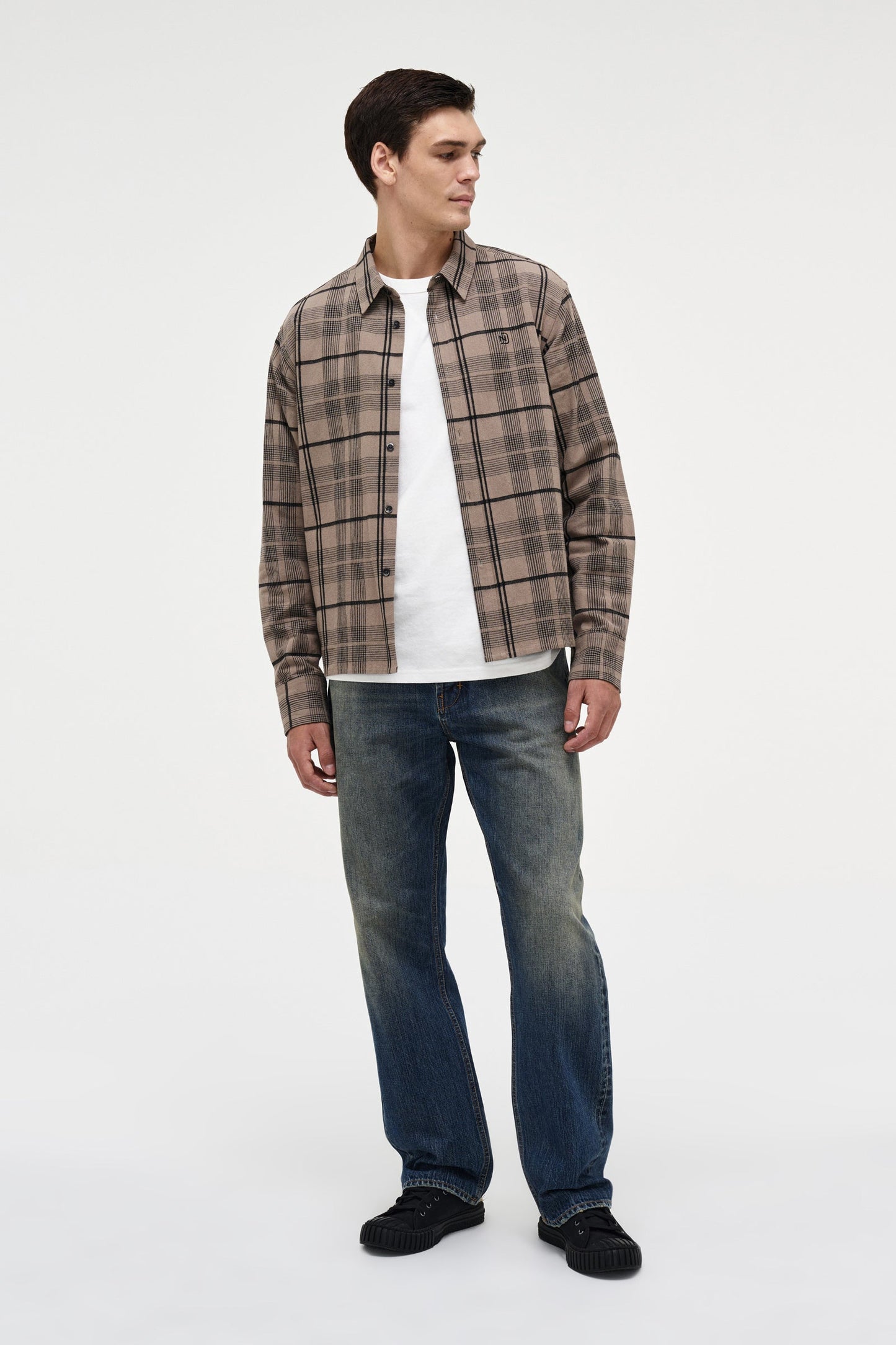 Regular Fit Linen Plaid - Clay