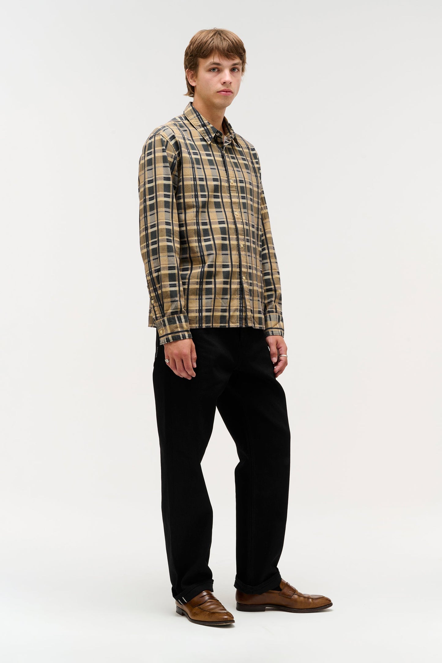 Printed Check Longsleeve Shirt