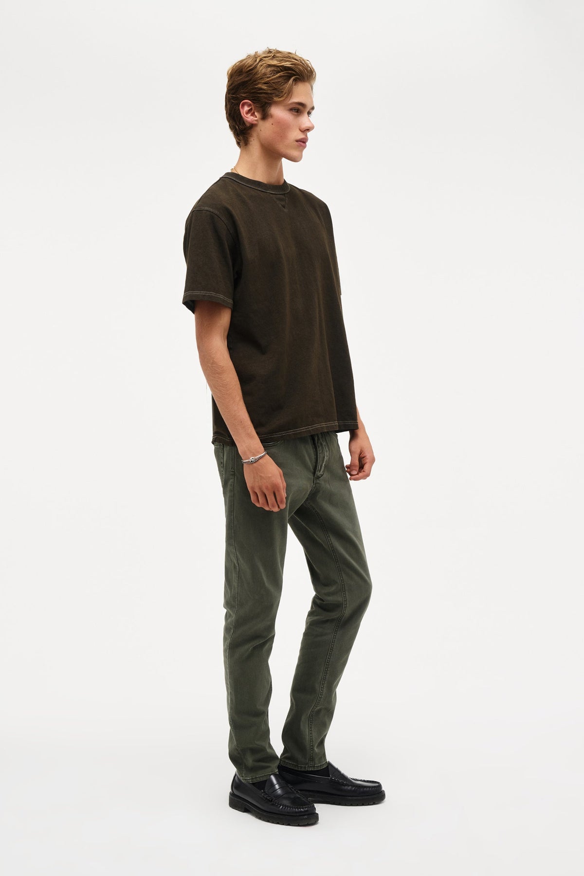 Base Tee  Over Dyed - Worn Military