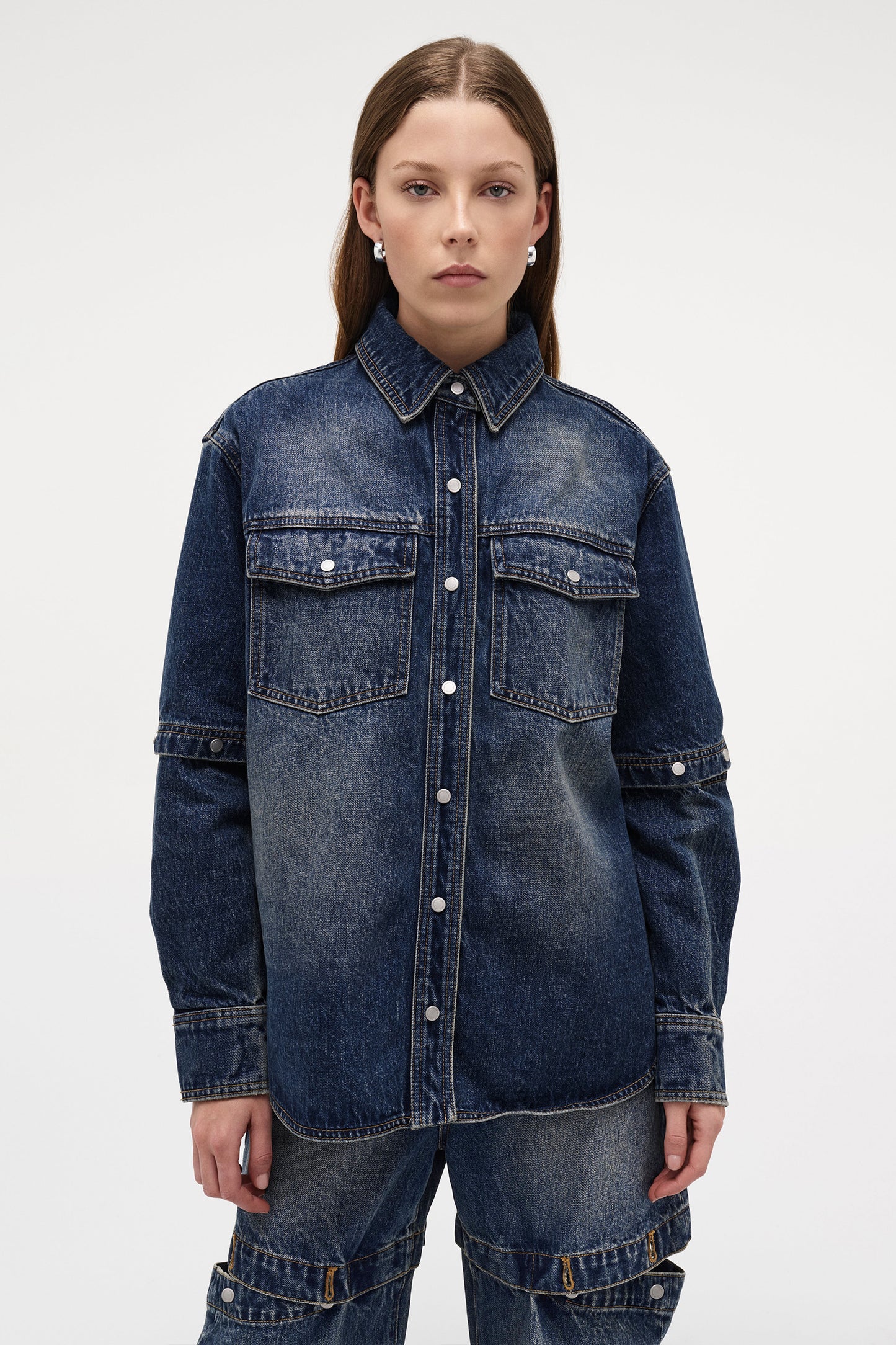 Cut Loose Denim Shacket
