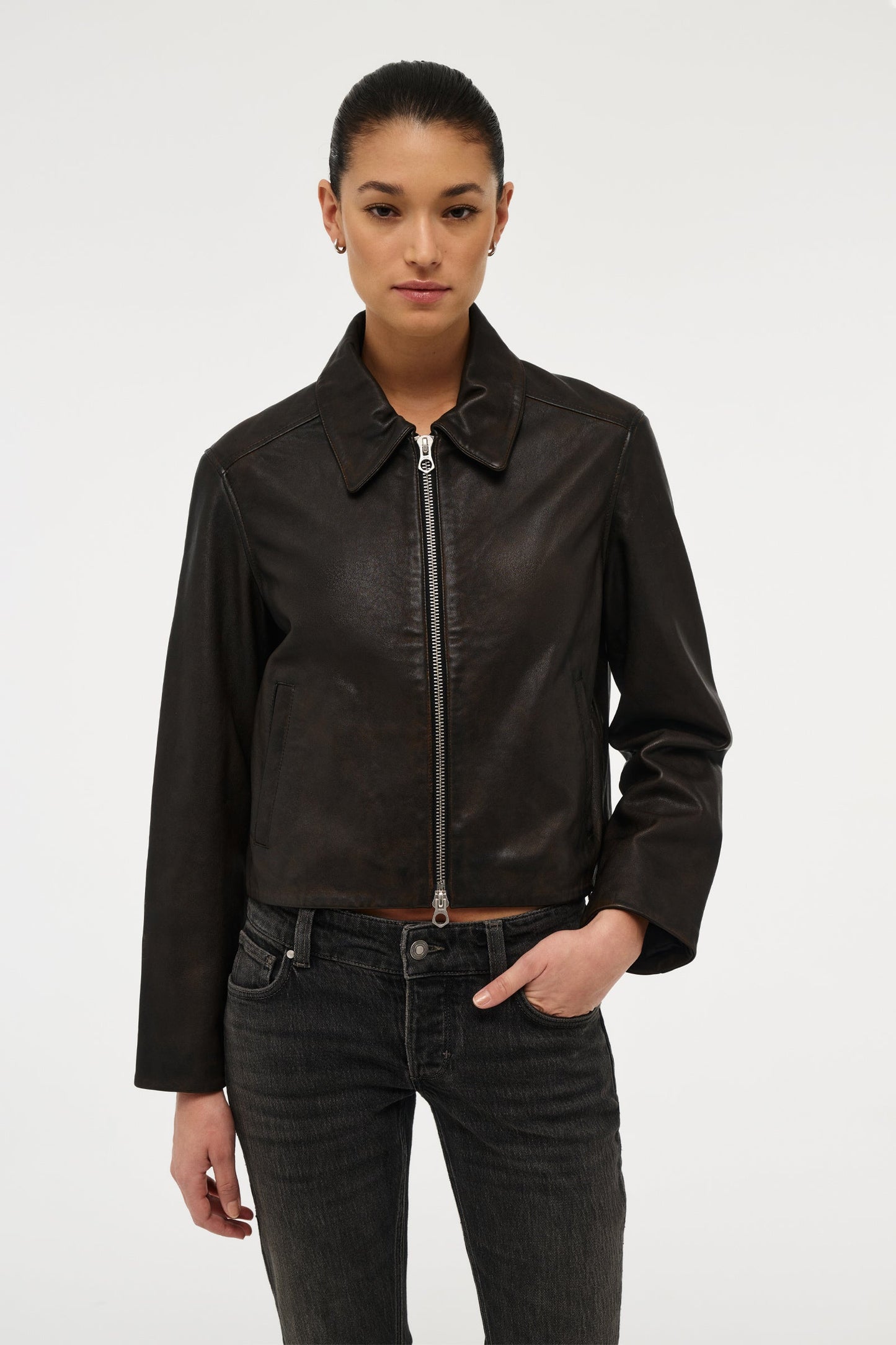 Leather Zip Jacket