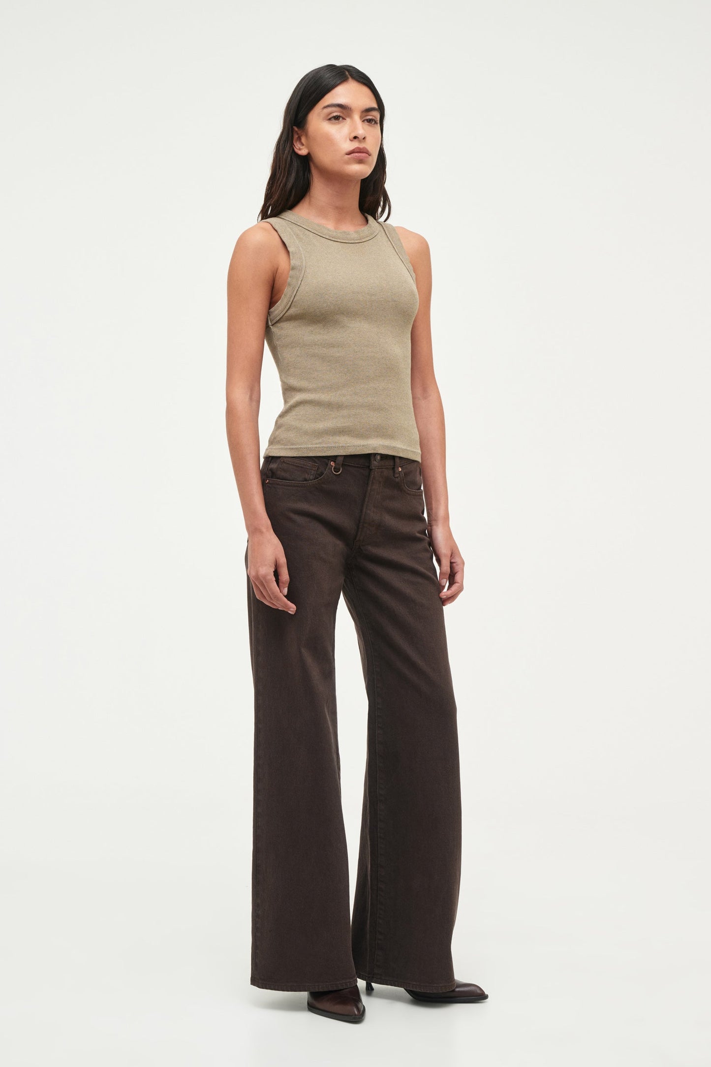 Jonesy Singlet Over Dyed - Worn Sand