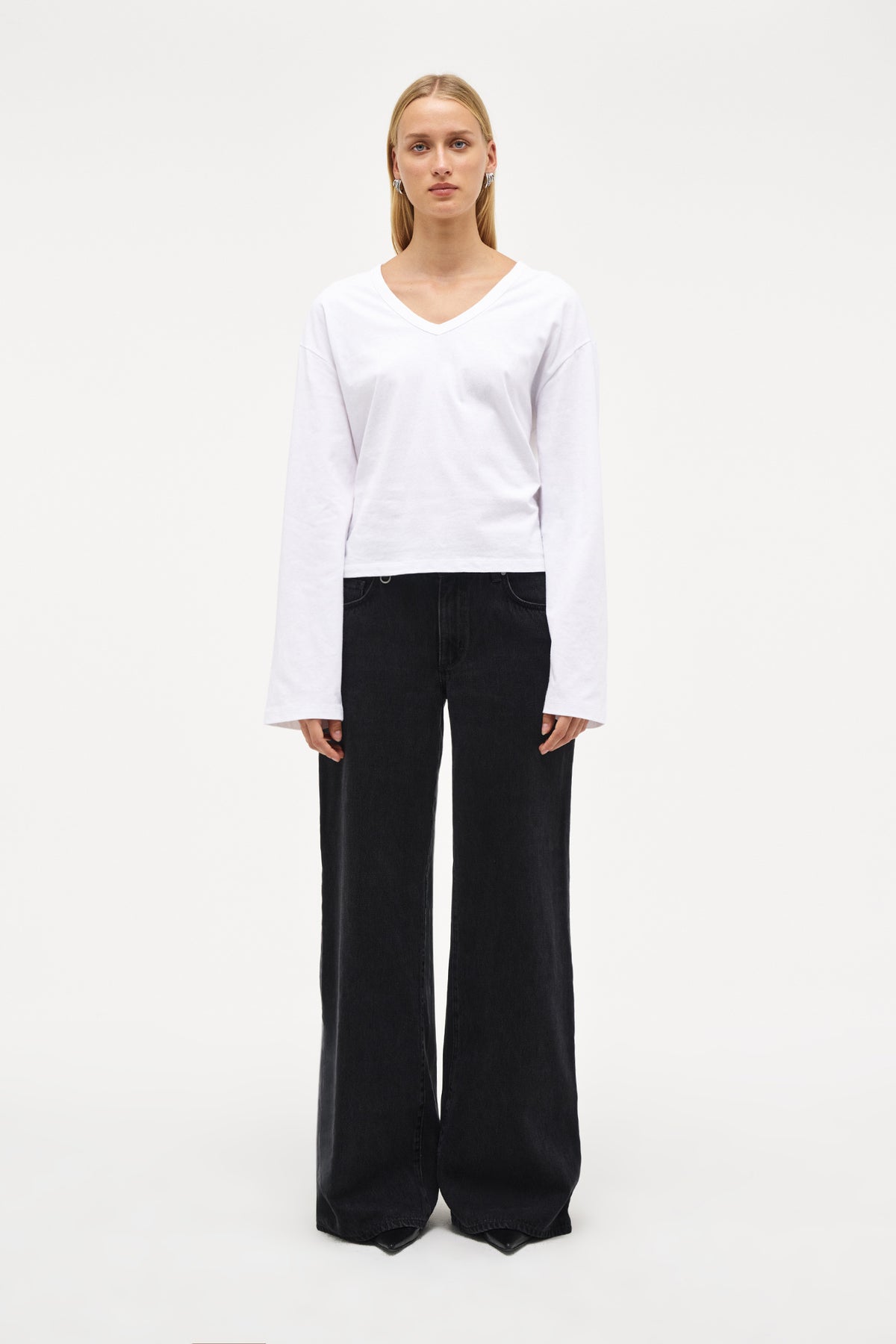 Bree Long Sleeve Top - White