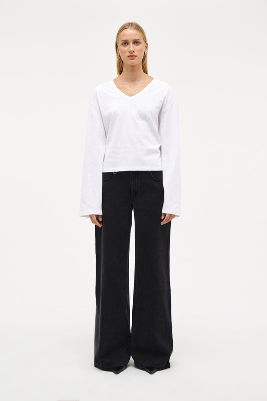 Bree Long Sleeve Top - White