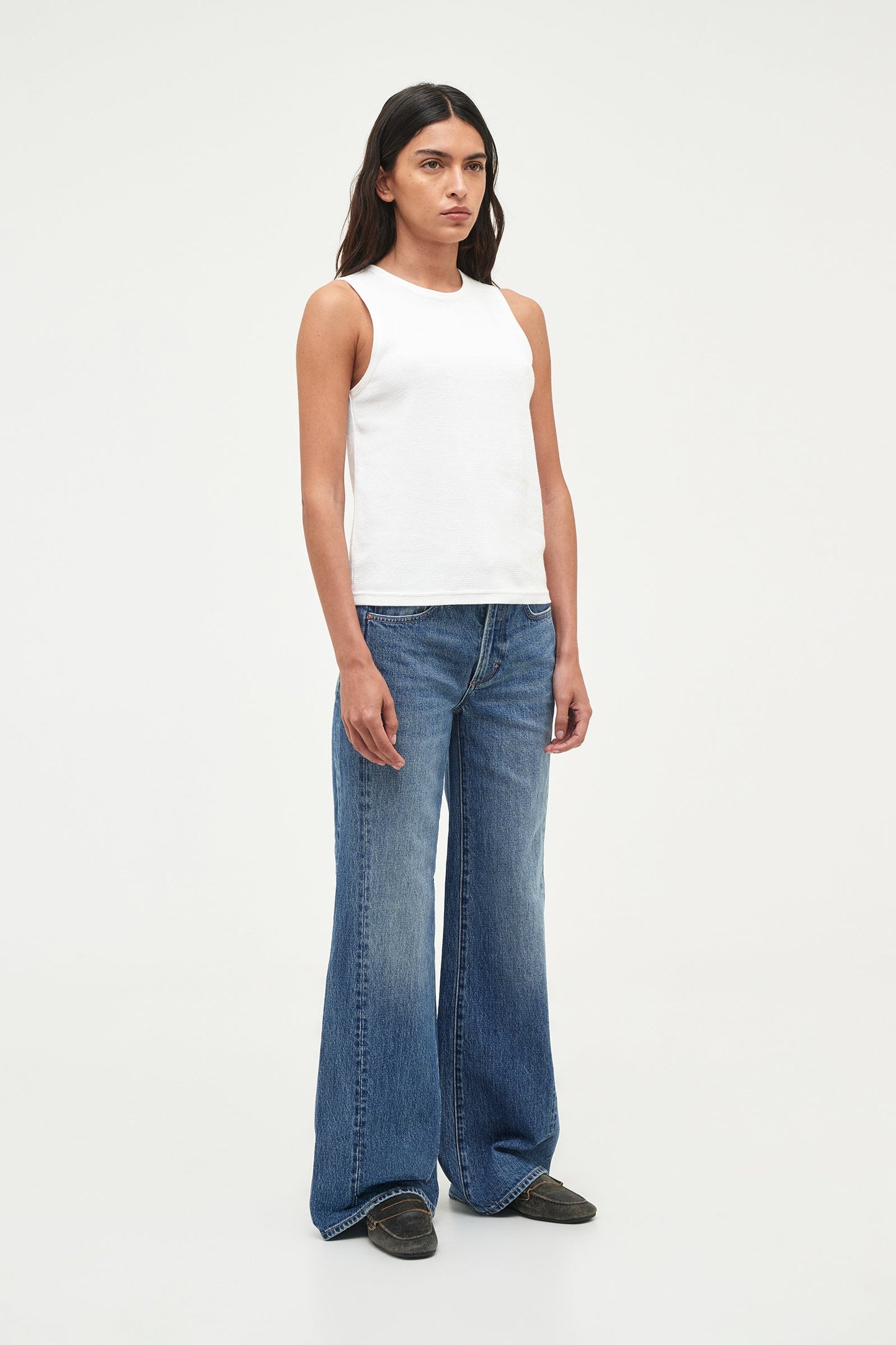 Worn Tank - White