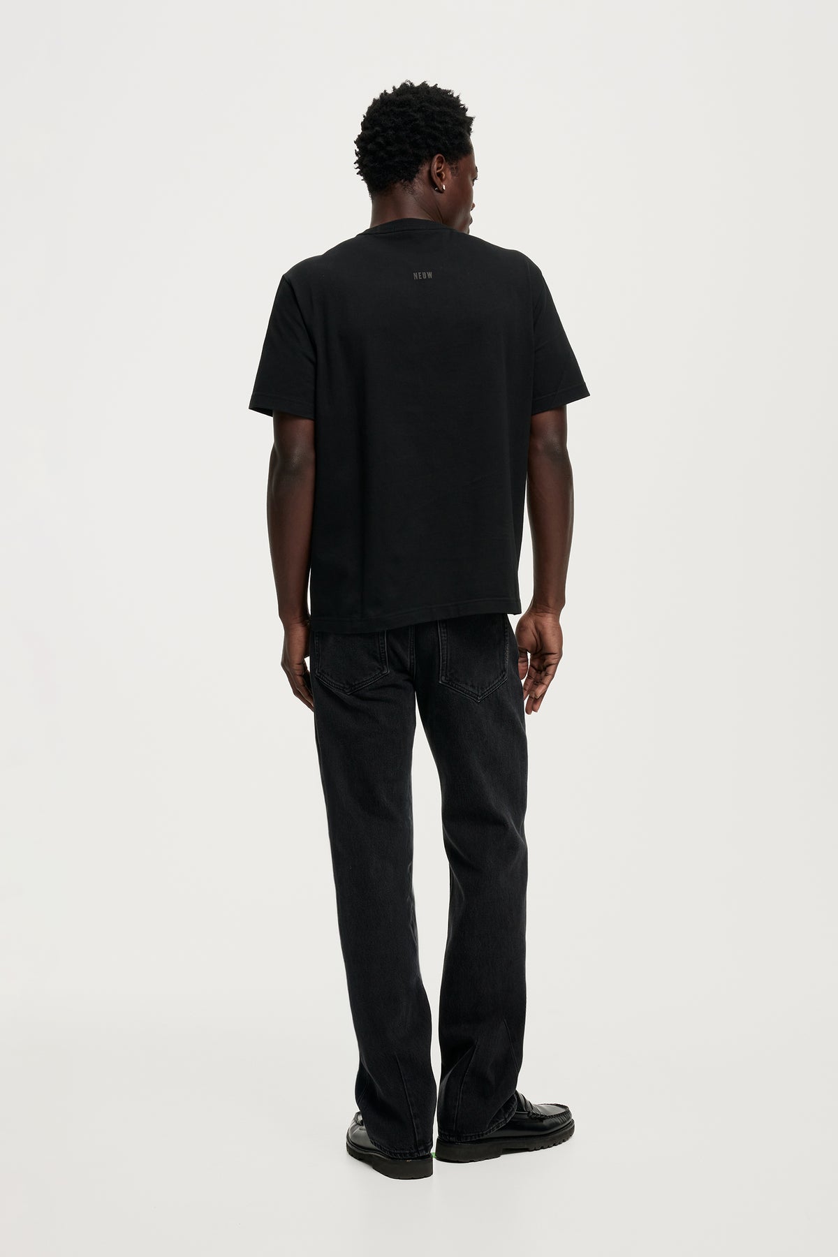 80S Organic Wordmark Tee - Jet Black