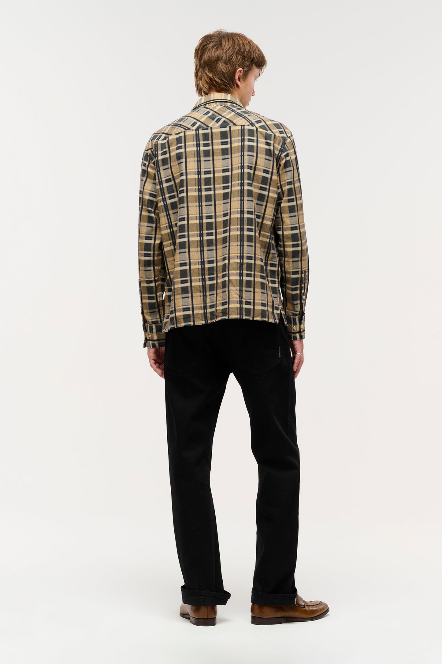 Printed Check Longsleeve Shirt