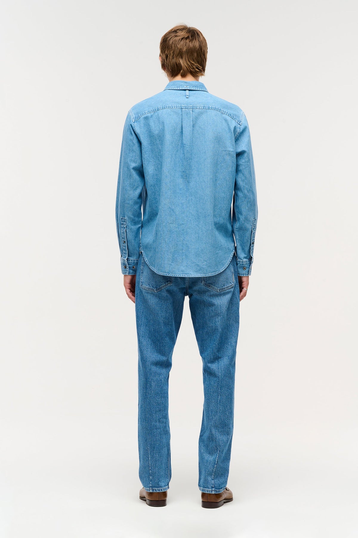 Regular Fit Denim Shirt - Mid Indigo
