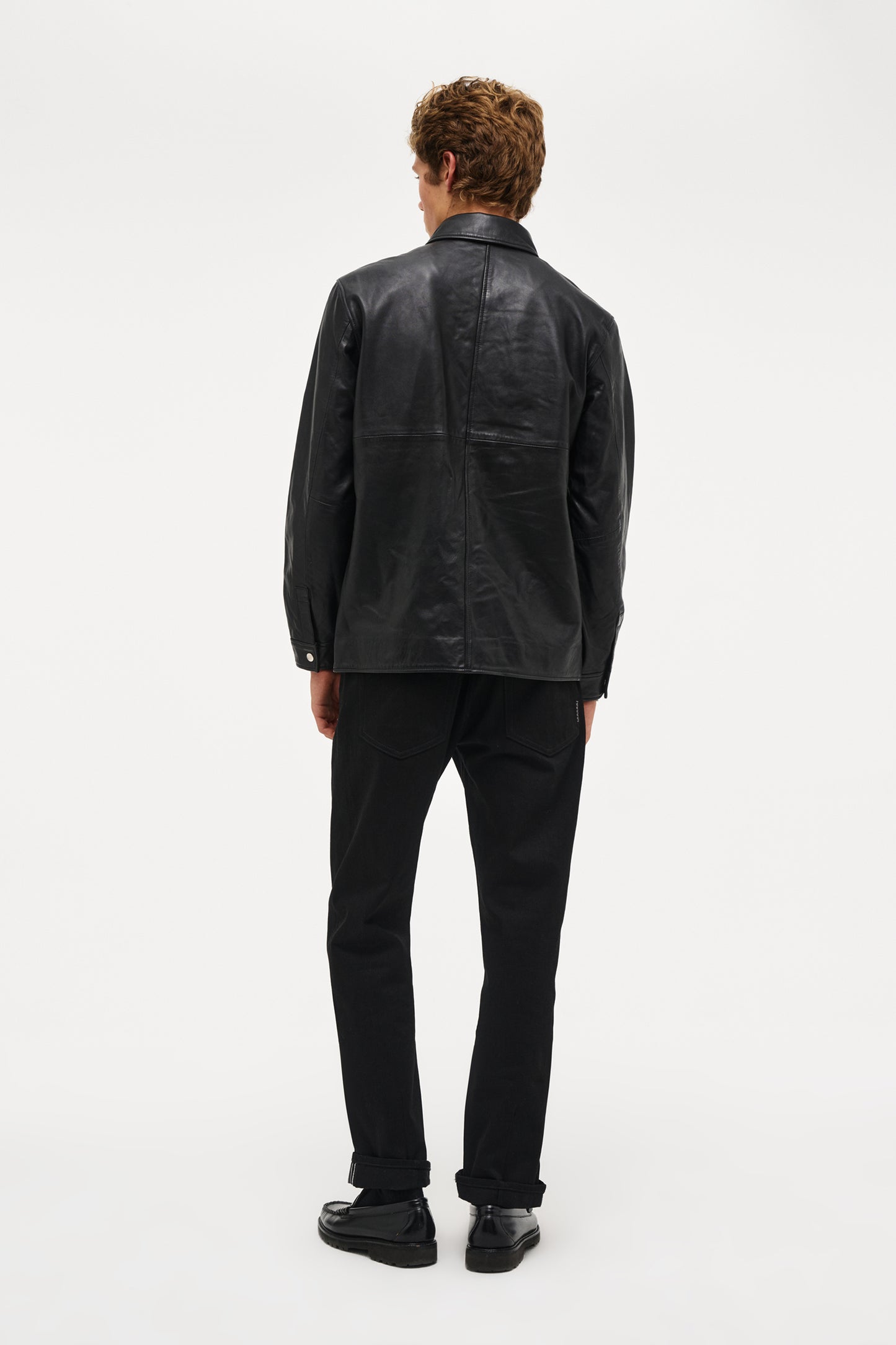 Johnny Leather Shirt - Black