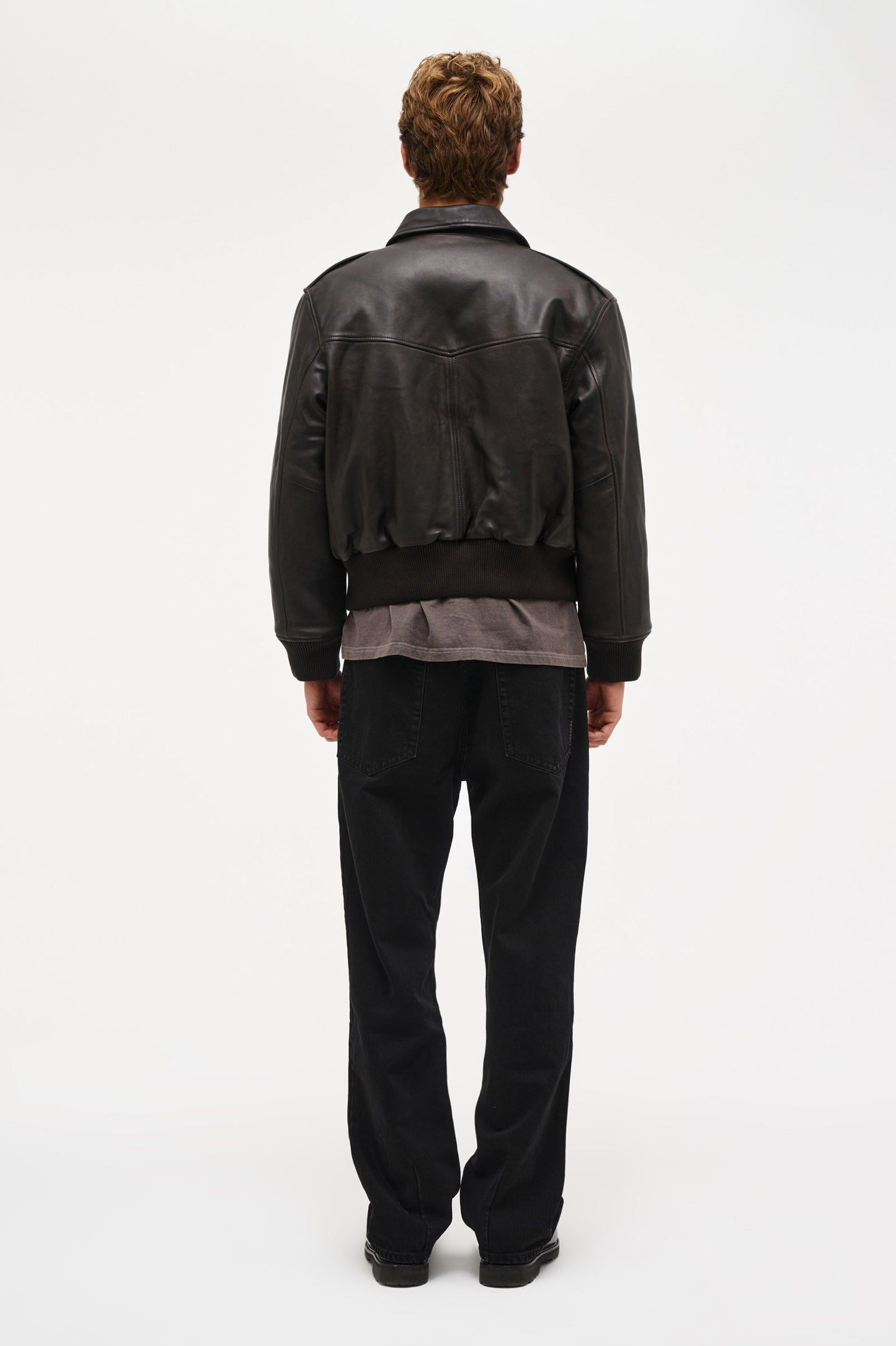 Ranger Leather Bomber - Brown