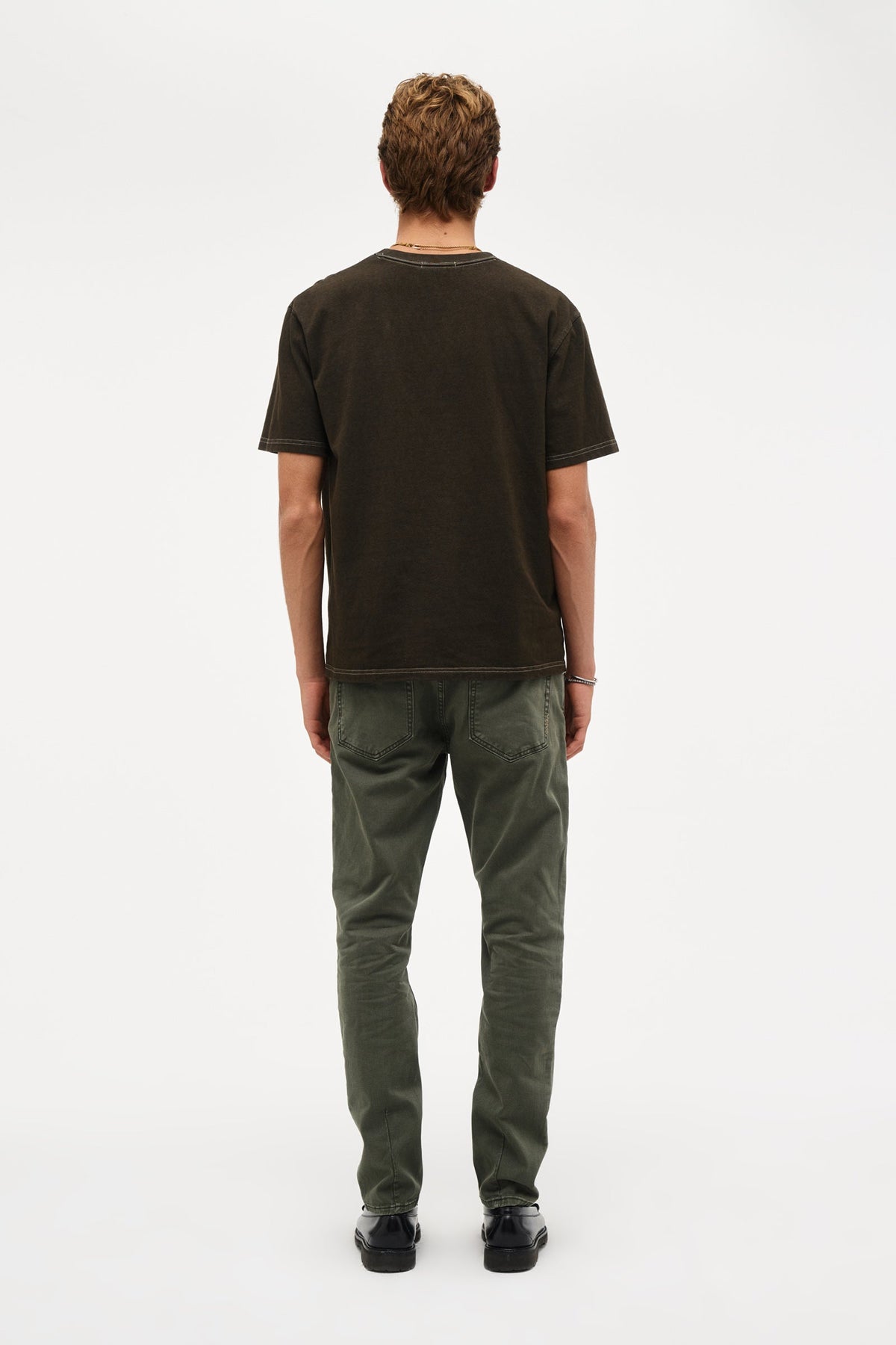 Base Tee  Over Dyed - Worn Military