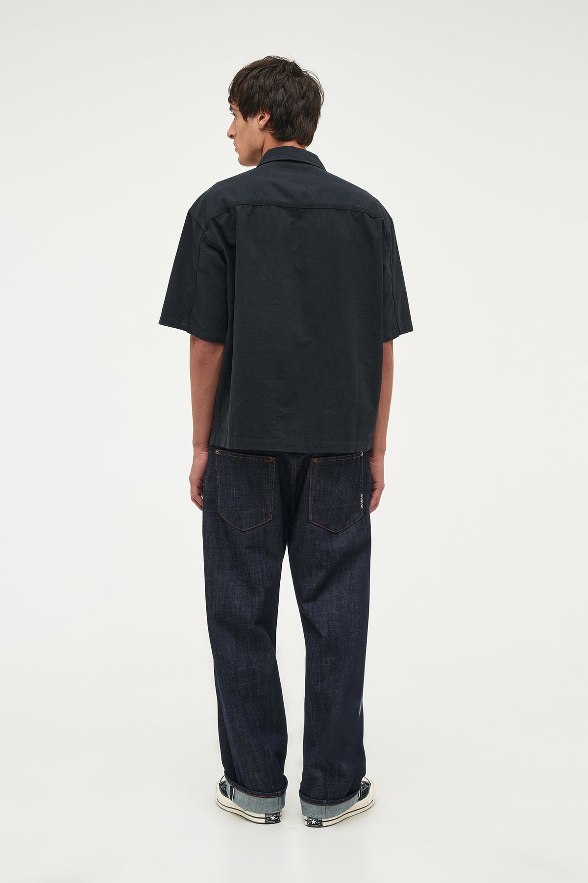 N05 Ss Utility Shirt - Washed Black