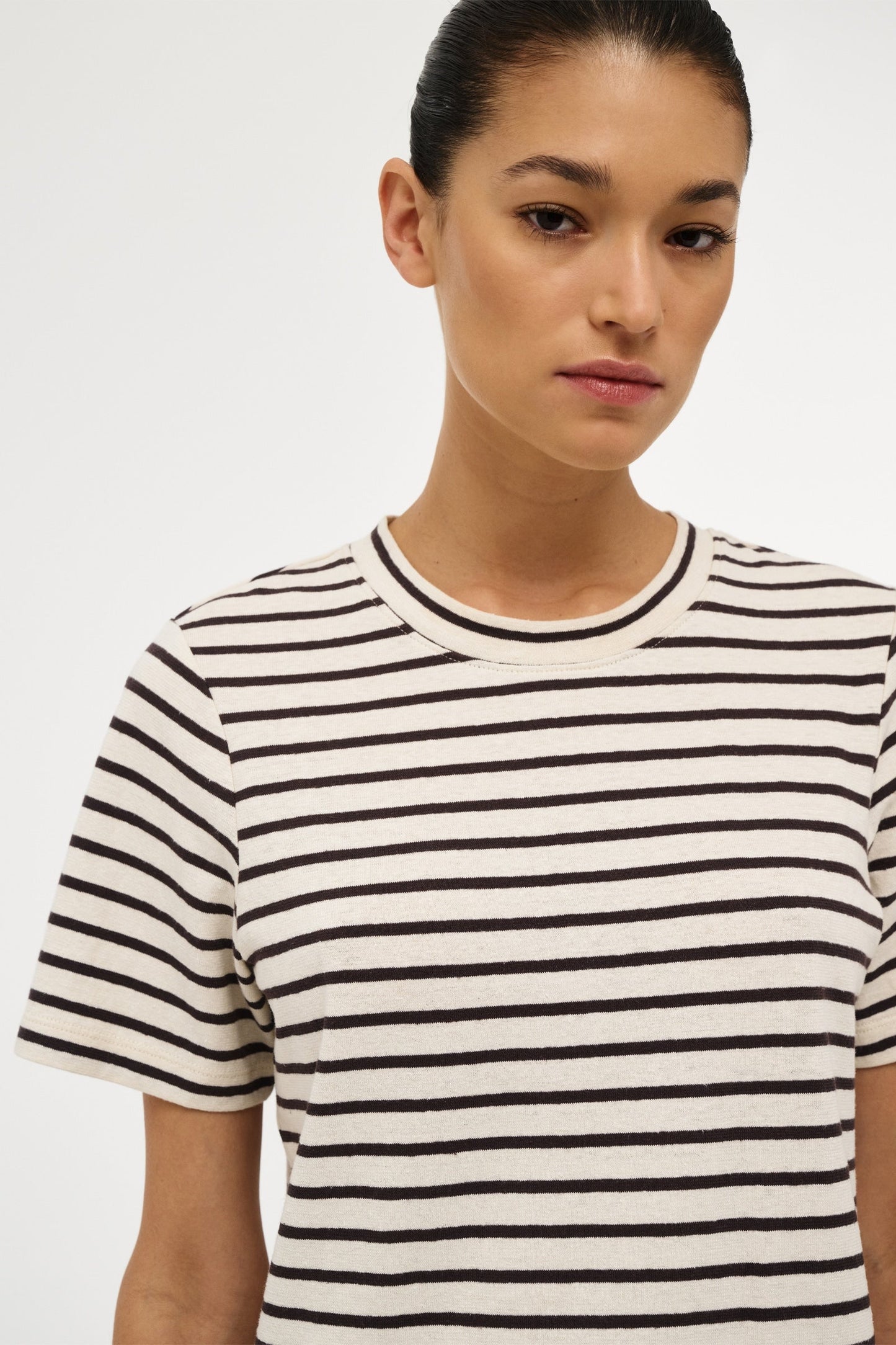 Resort Stripe Juno Tee - Sable