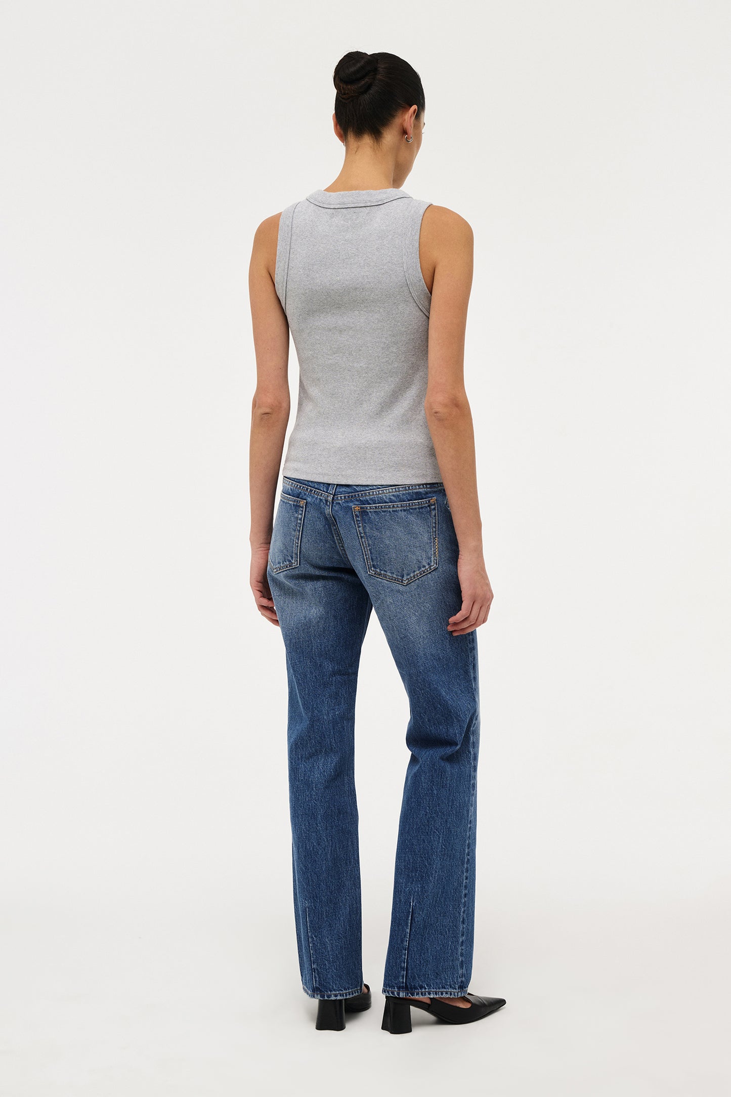 Jonesy Singlet - Grey Marle