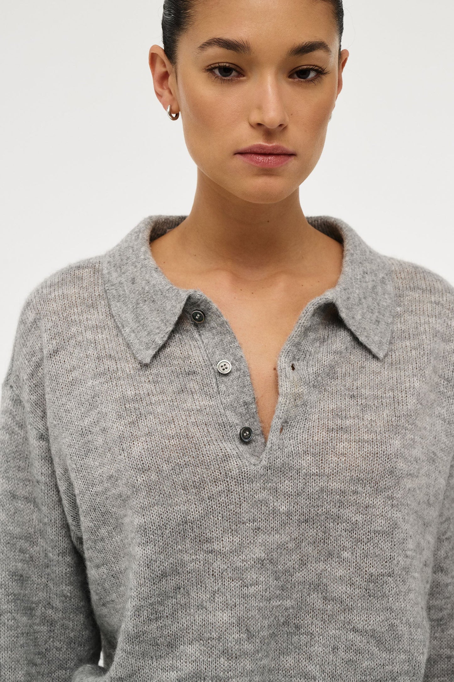 Fine Mohair Wool Polo