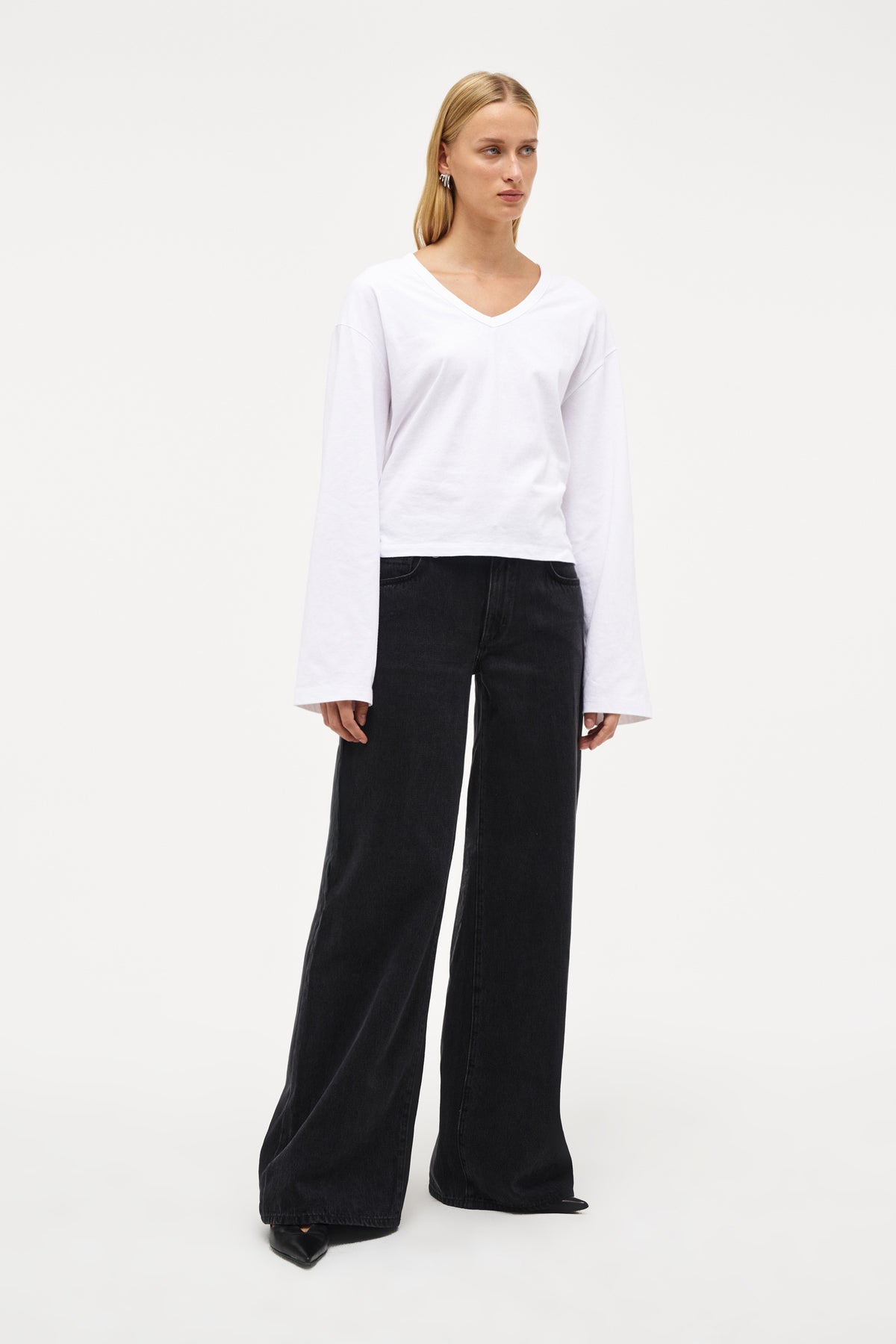 Bree Long Sleeve Top - White