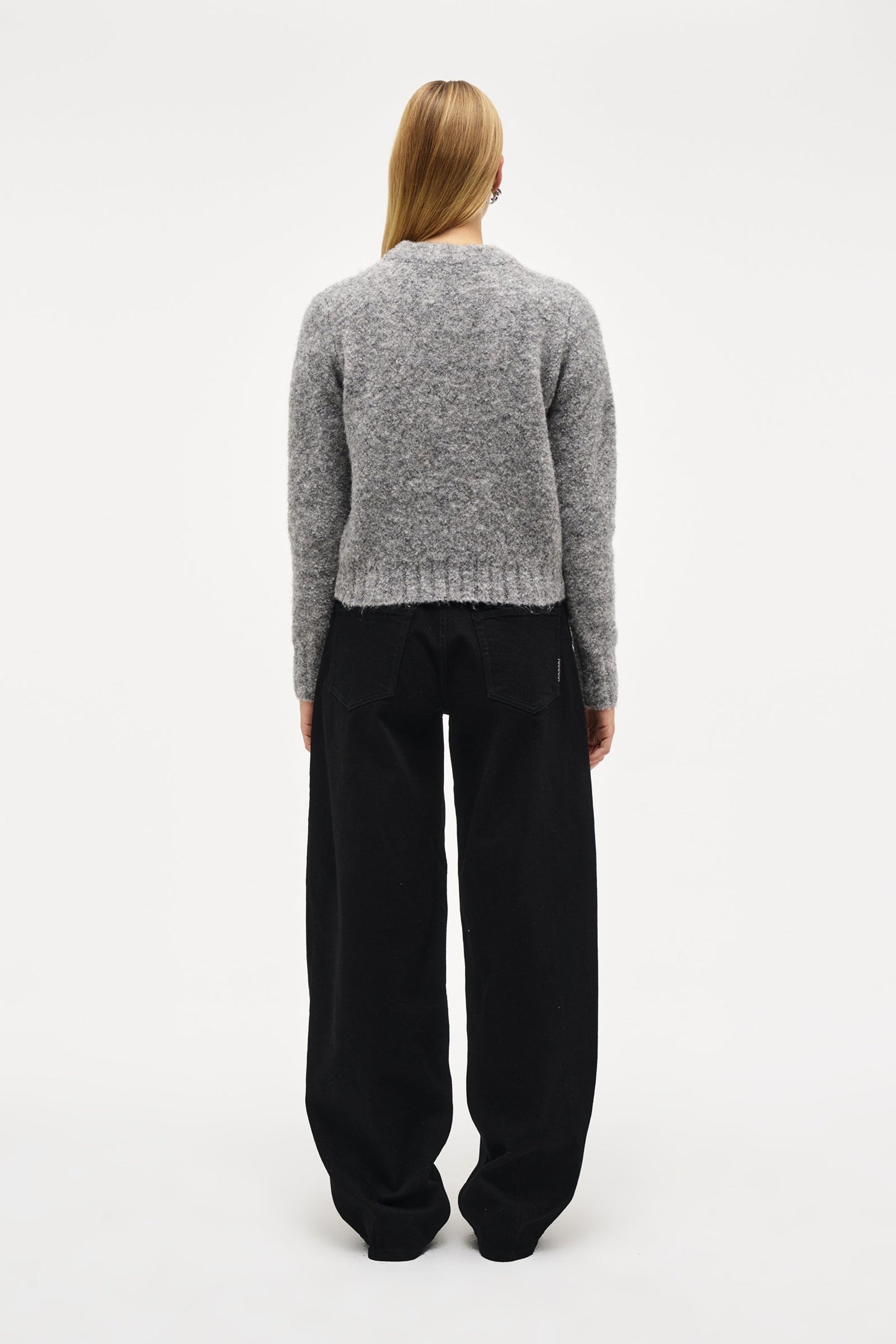 Boucle Crew - Charcoal Marle