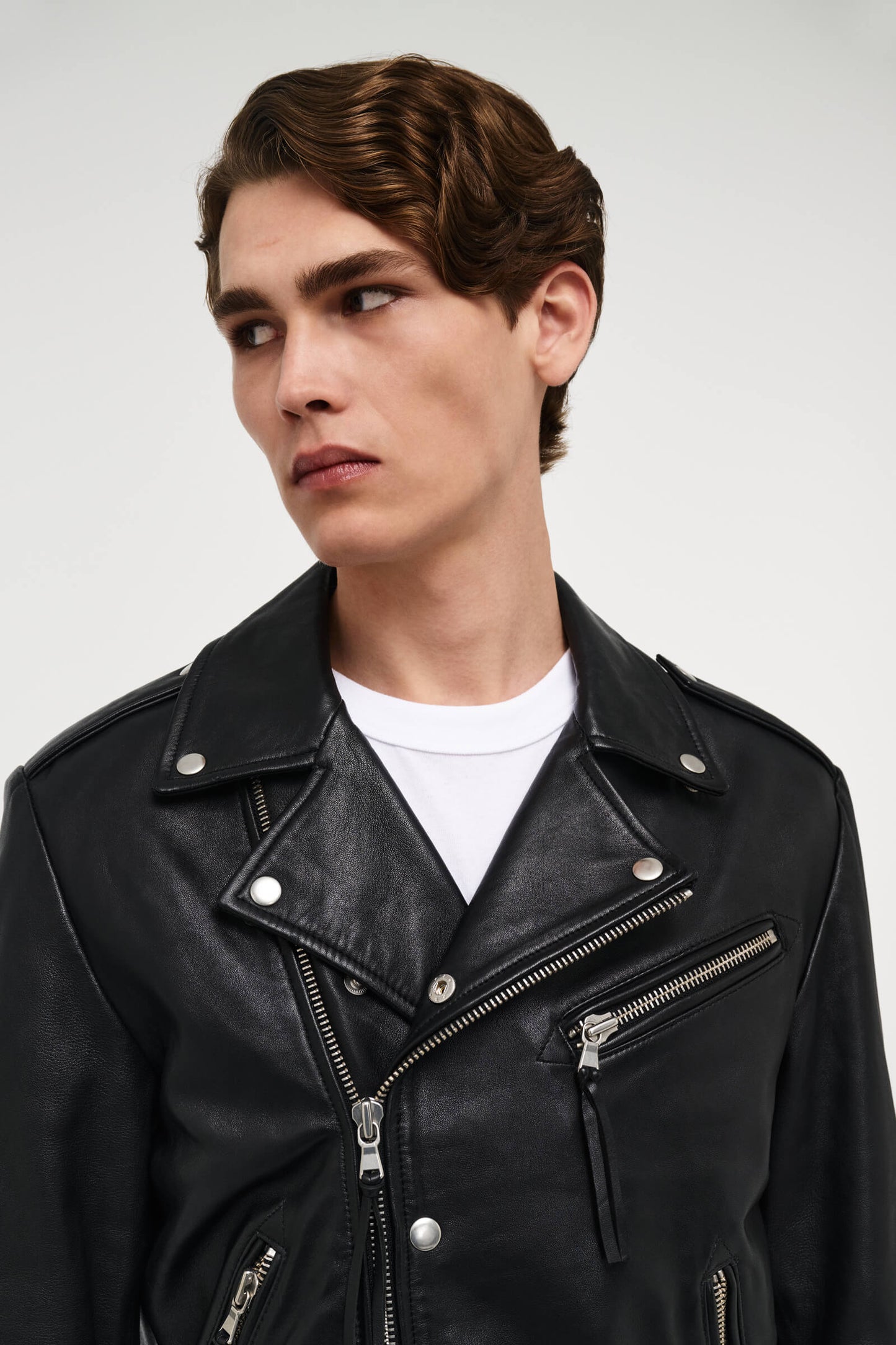Johnny Leather Biker - Black