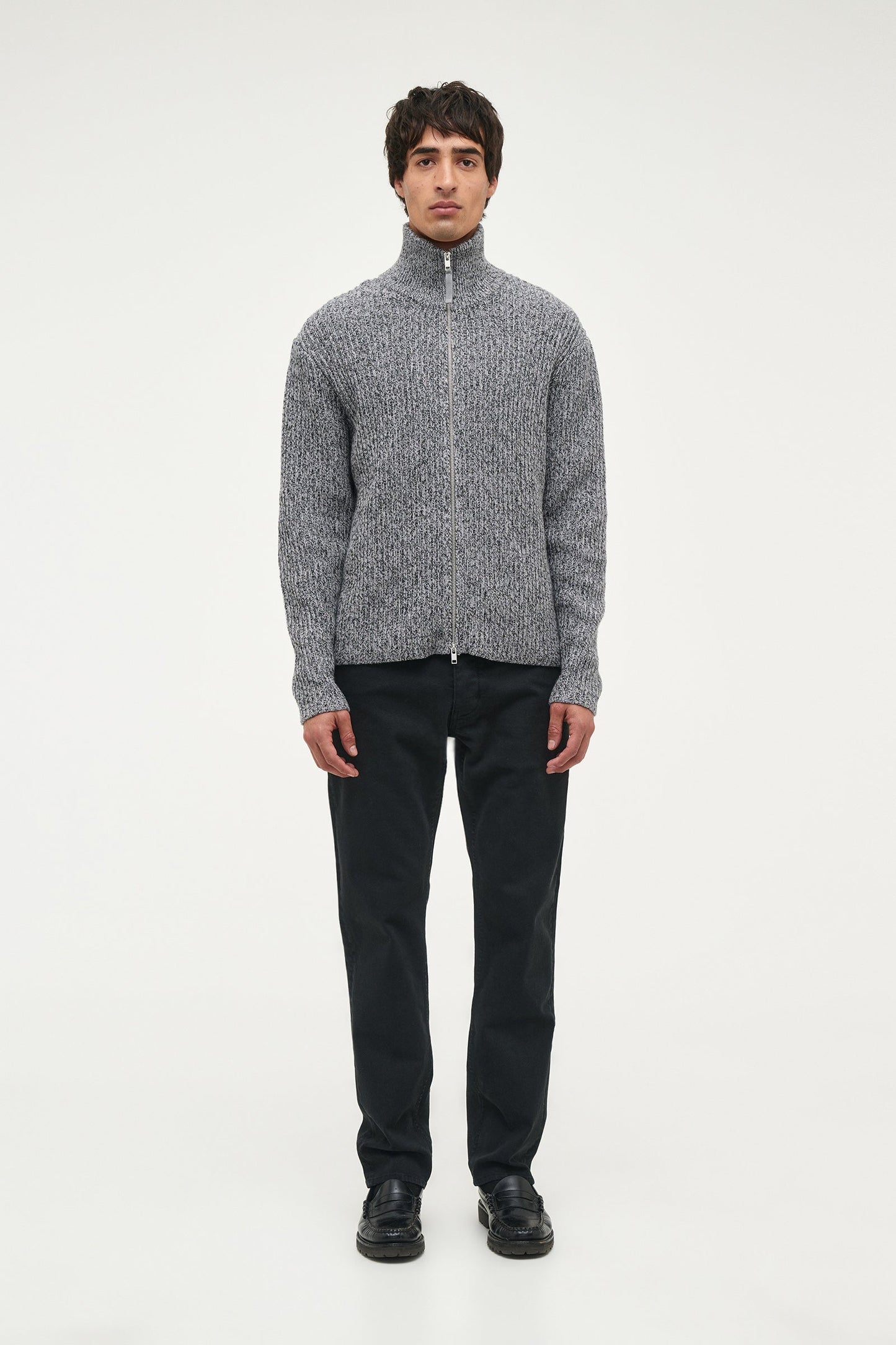 Chain Knit Zip Thru