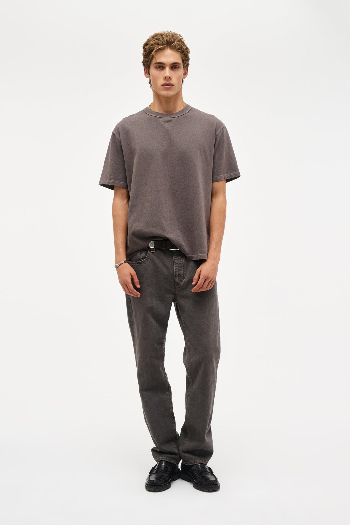 Base Tee Over Dyed - Shadow