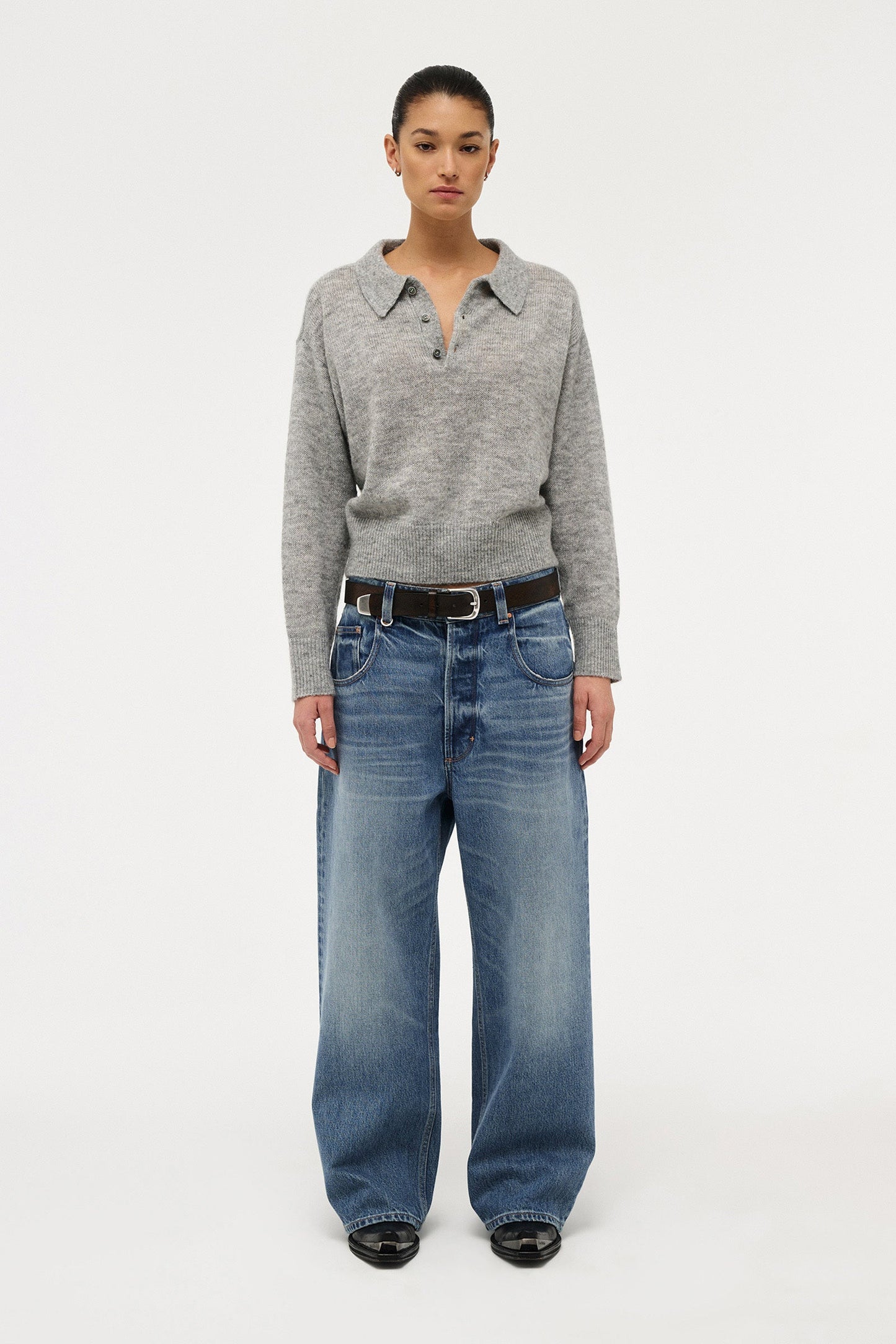 Fine Mohair Wool Polo