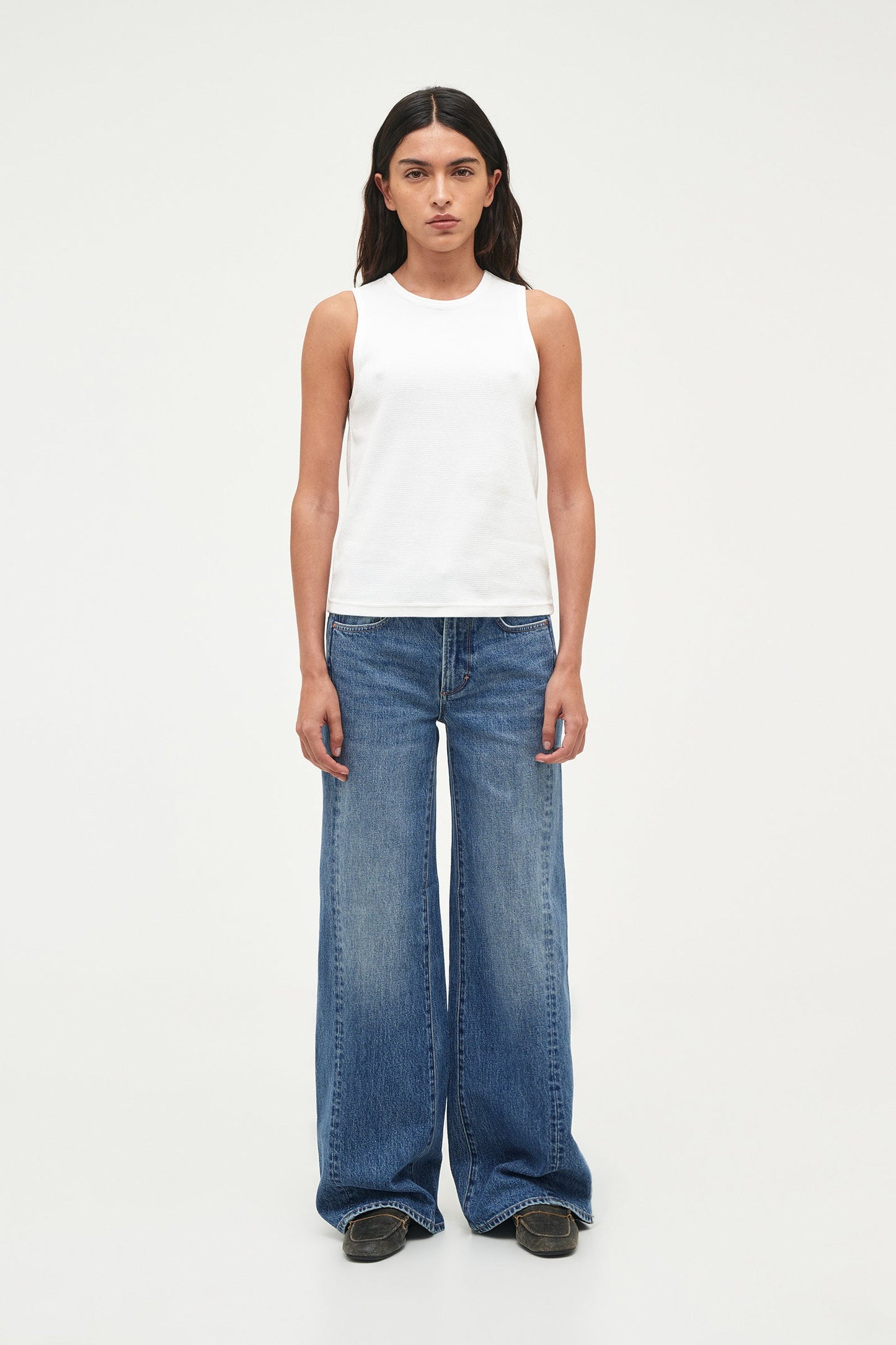 Worn Tank - White