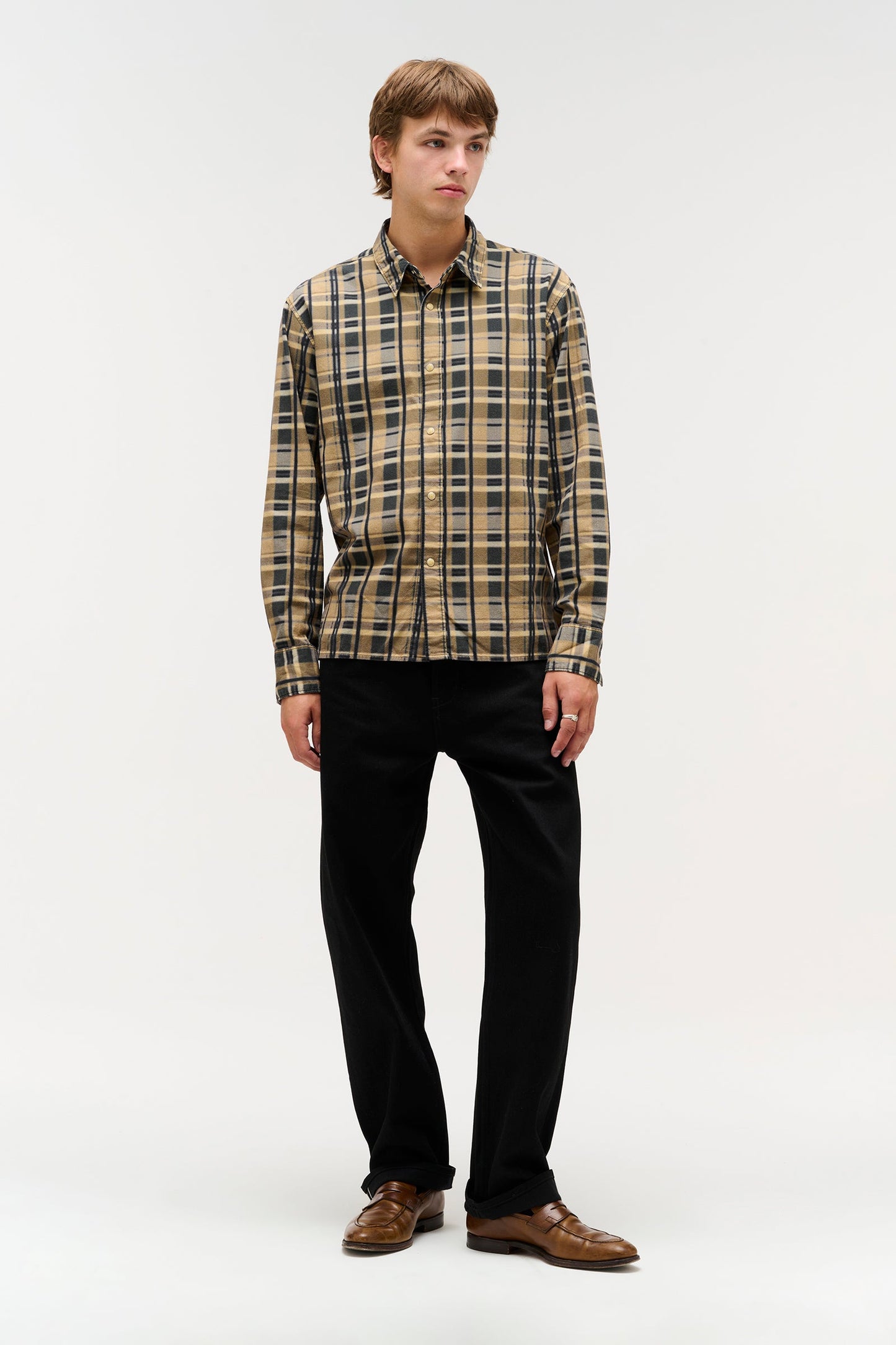 Printed Check Longsleeve Shirt