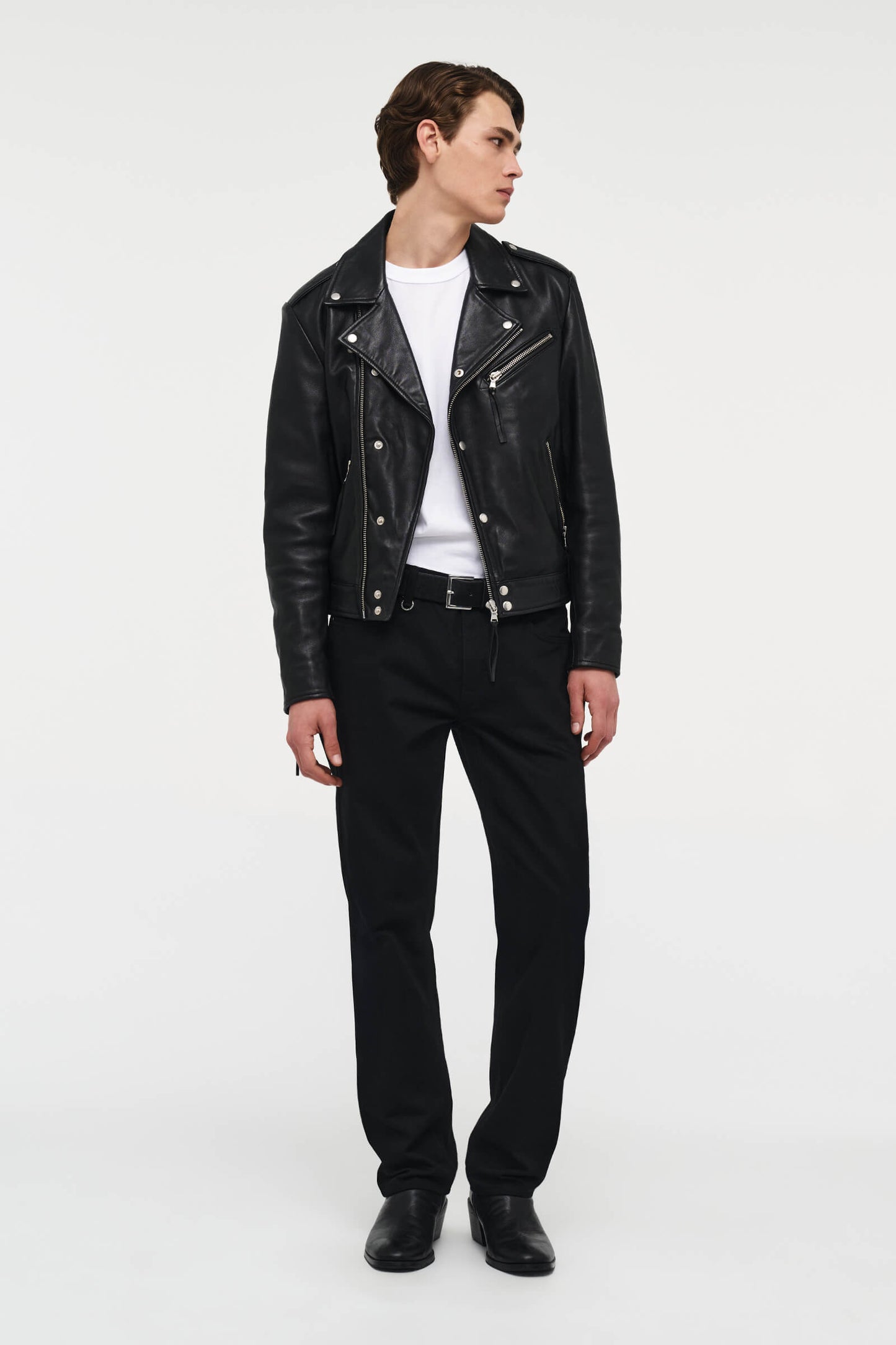 Johnny Leather Biker - Black