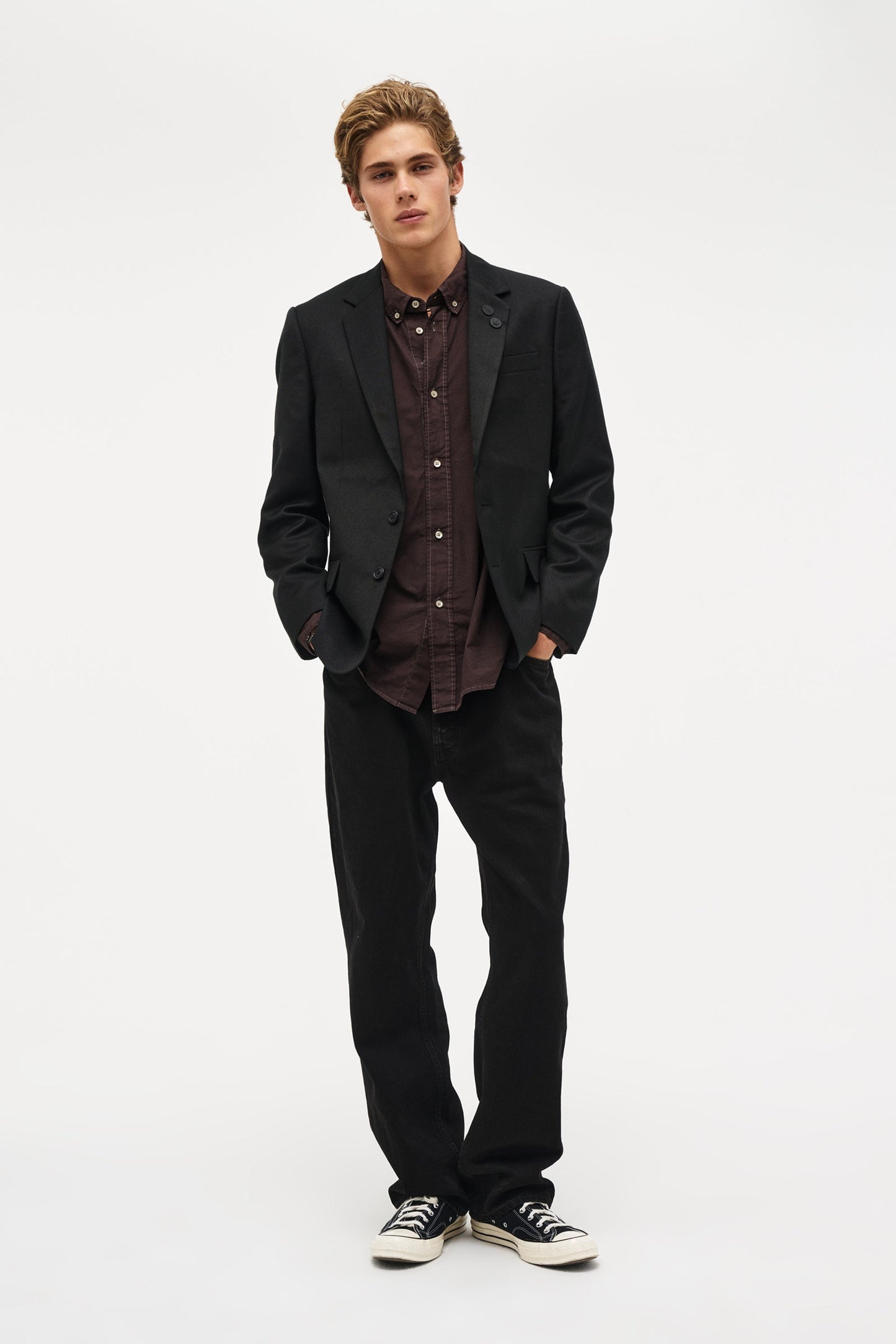 Relaxed Fit Shirt Over Dyed - Chocolate
