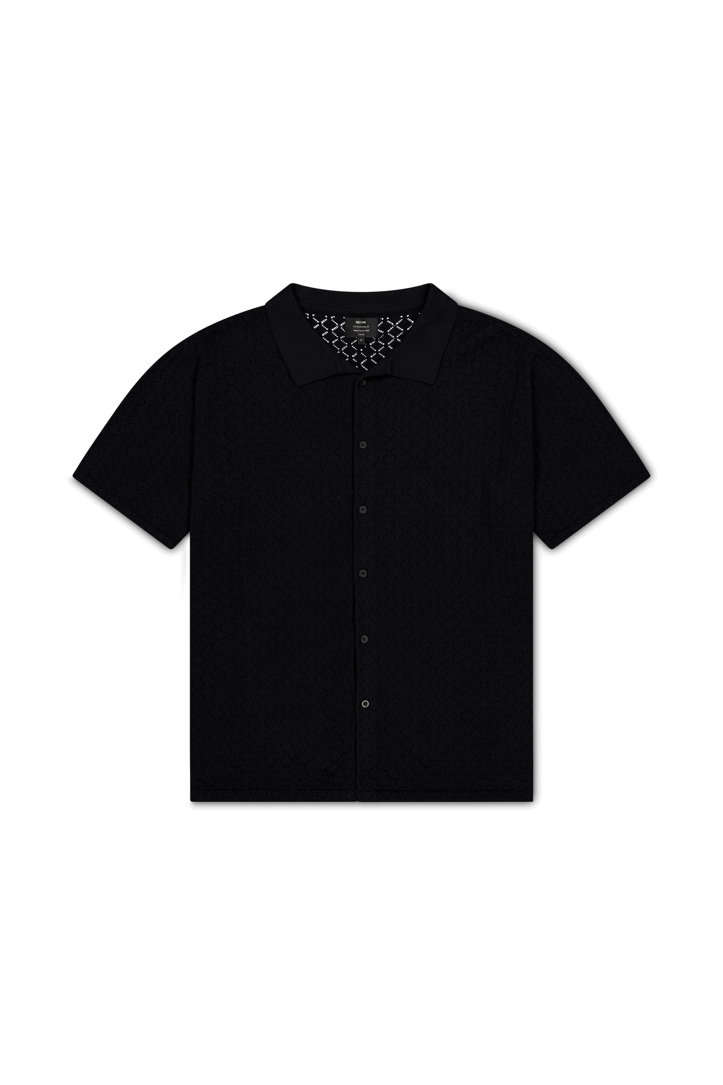 Cave Lace Knit Shirt - Black