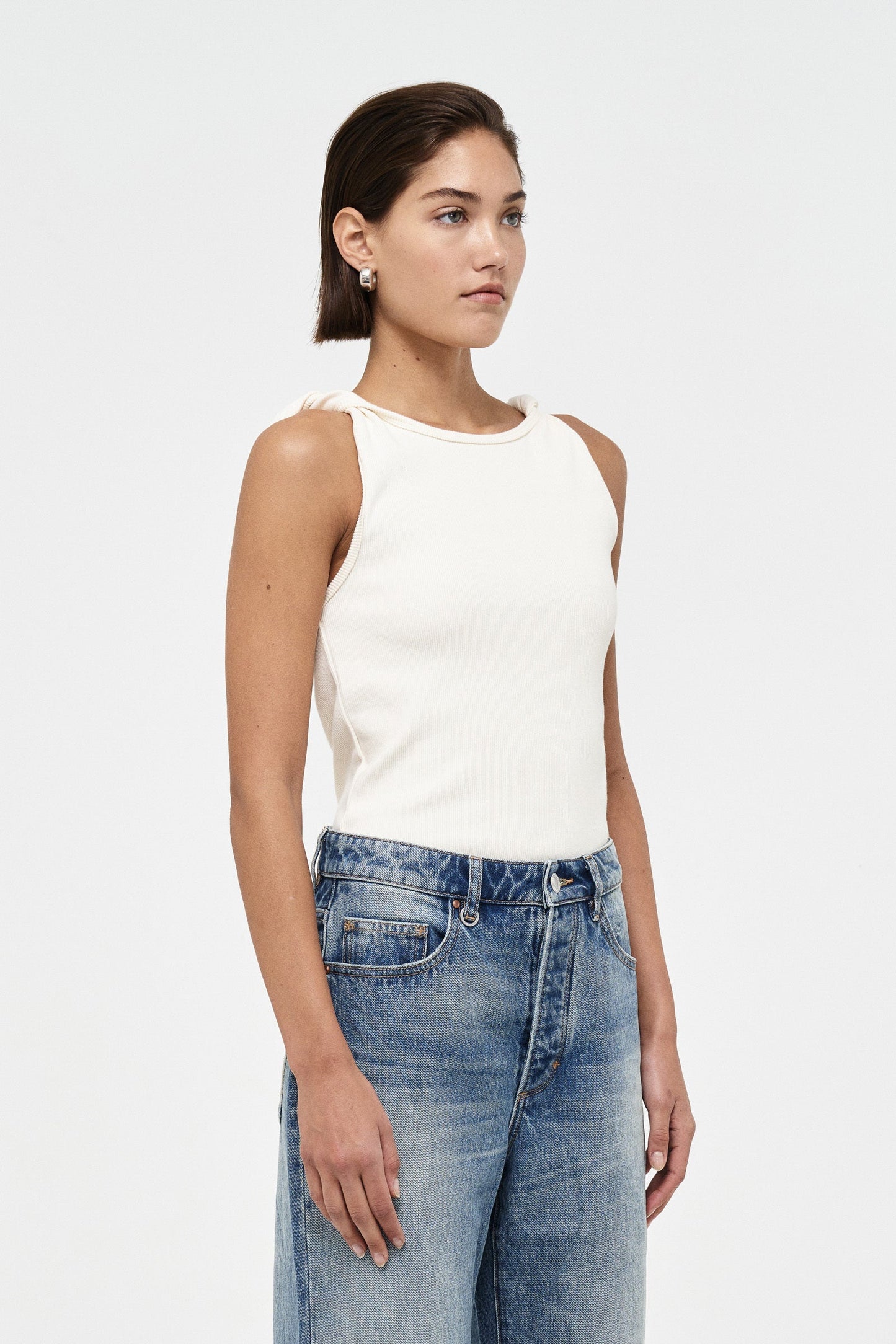 Jonesy Twist Top - Coconut