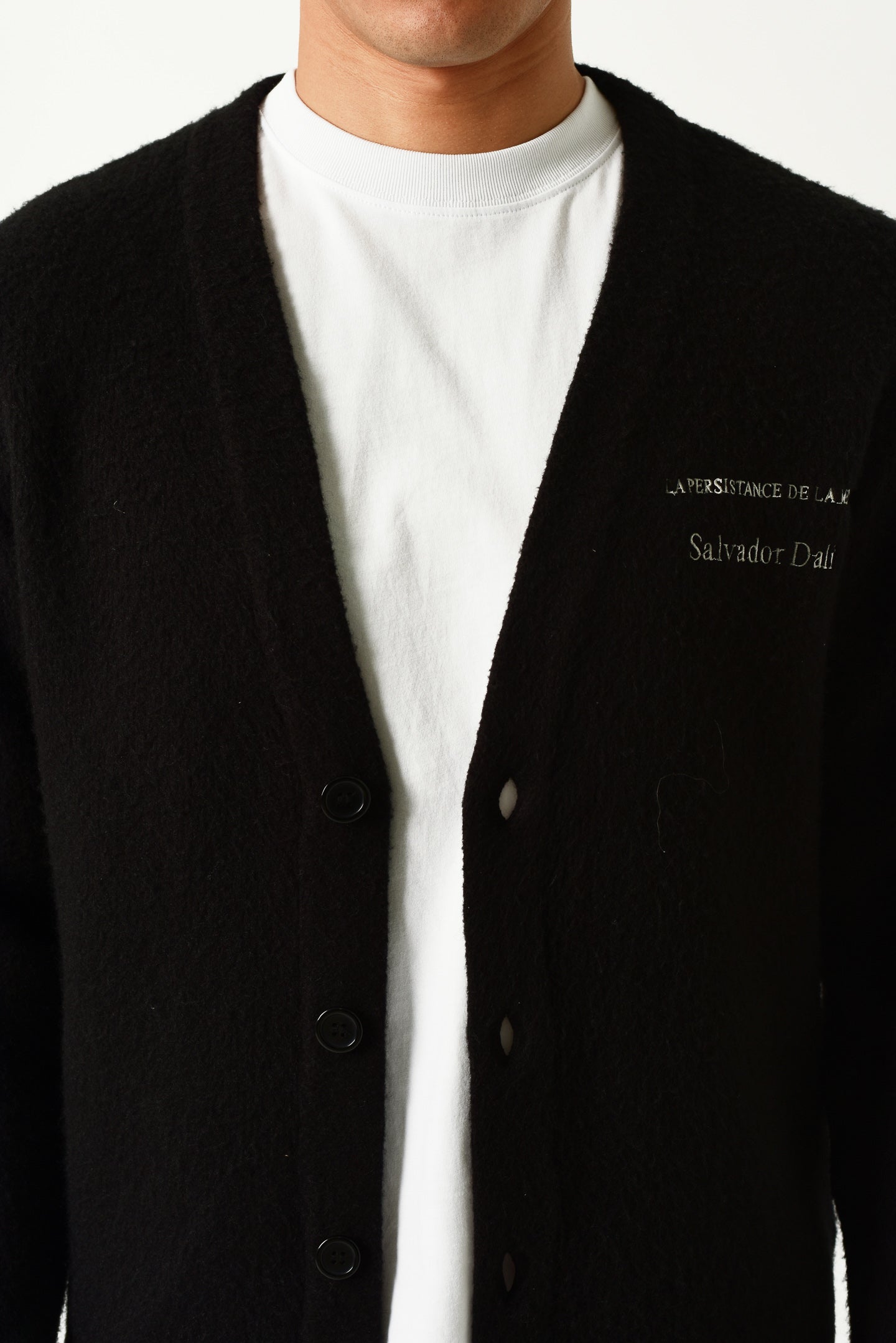 Dalí 'Persistence Of Memory' Cardigan - Black