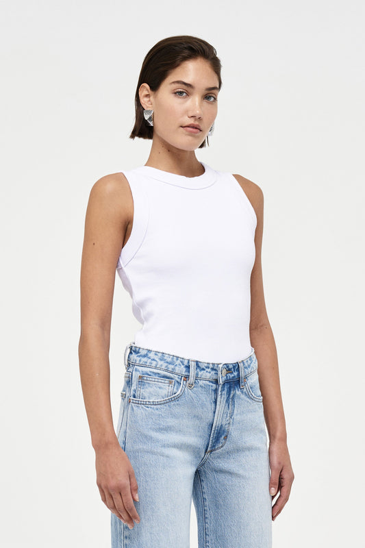 Jonesy Singlet - White