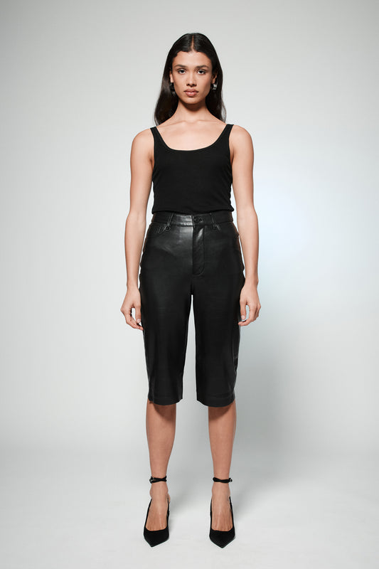 Leather Capri