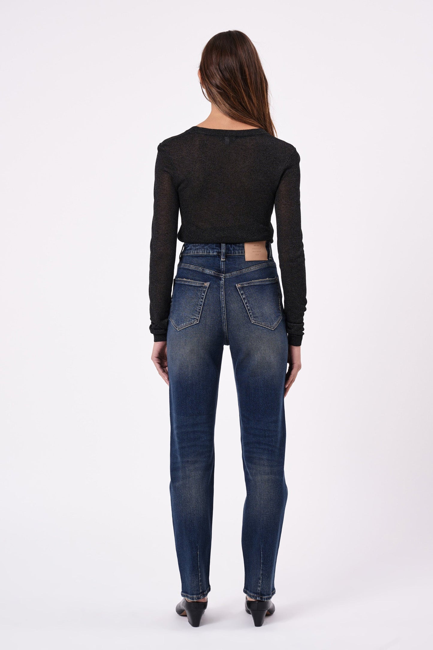 Shimmer Crew Knit - Black