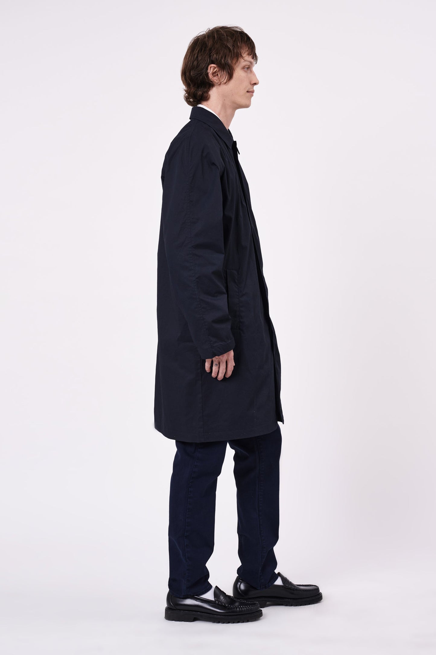 Turner Coat - Waxed Navy