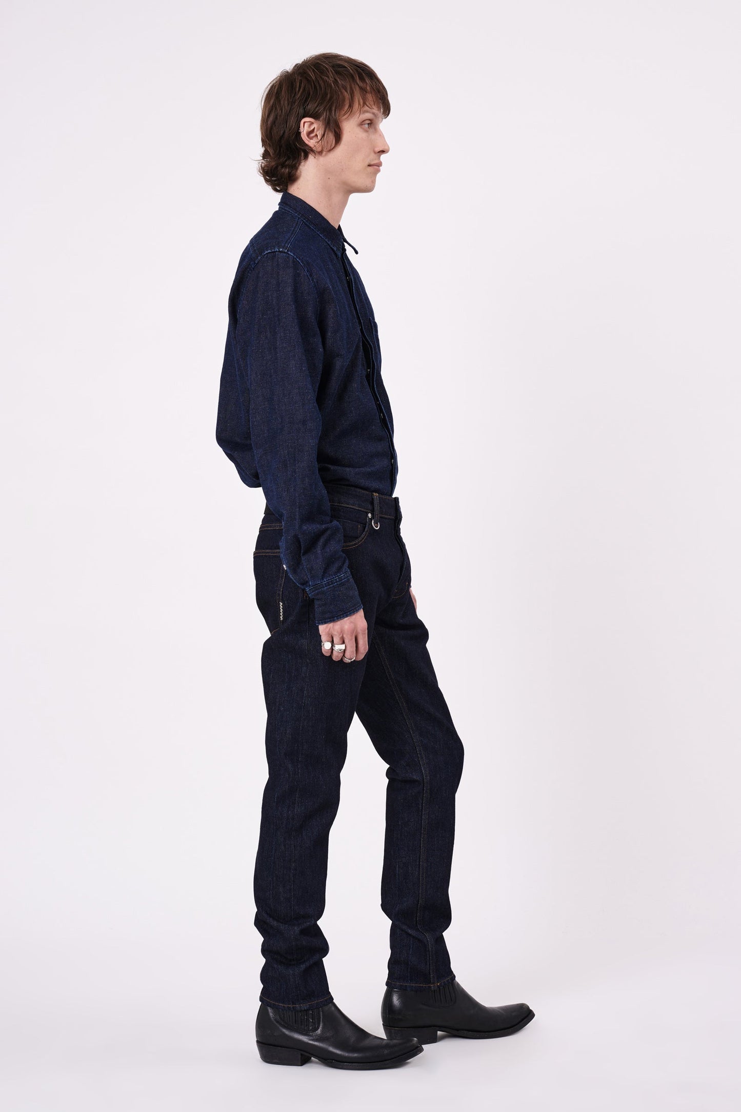 Cave Ls Shirt Denim - Indigo