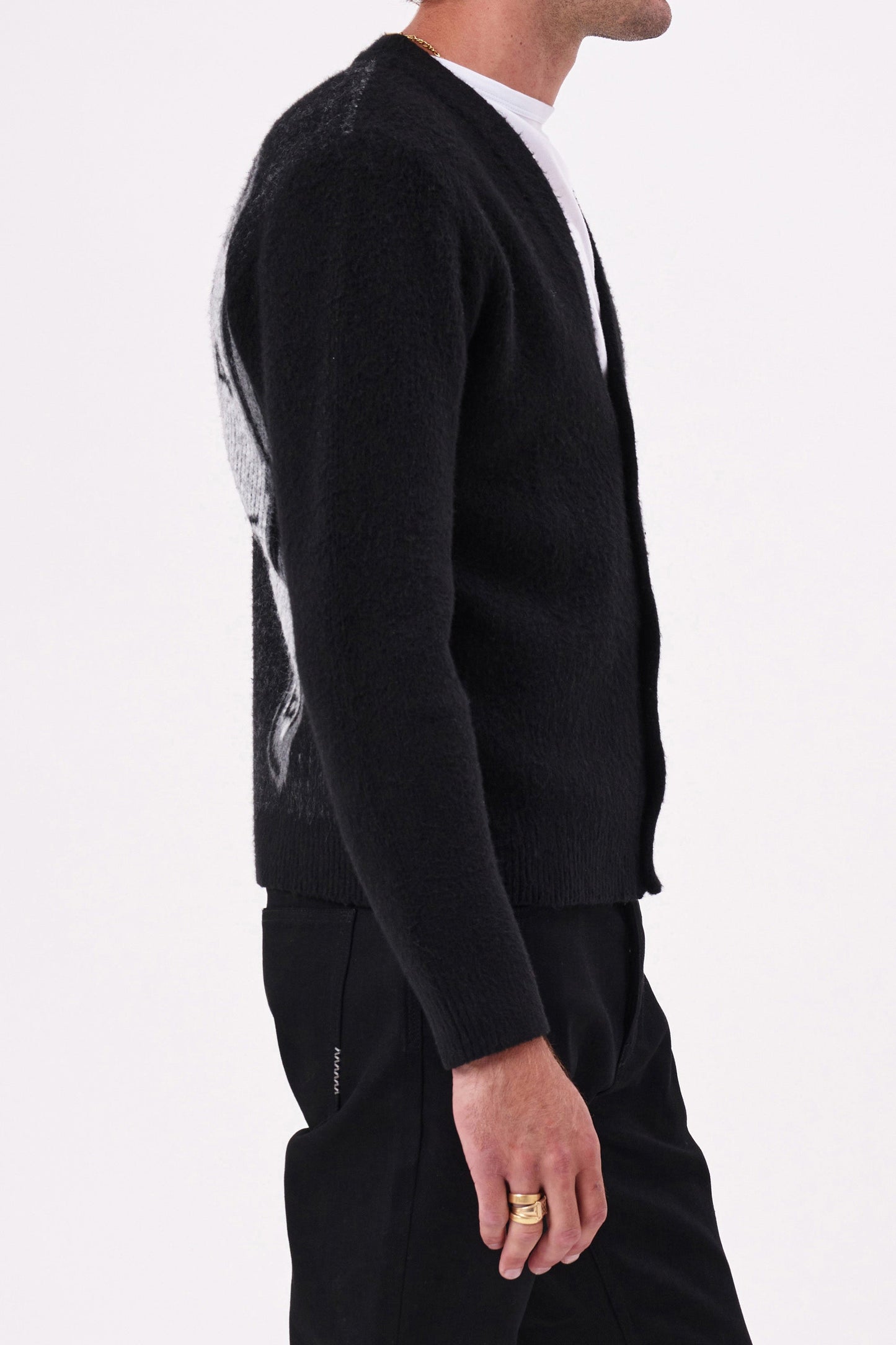 Dalí 'Persistence Of Memory' Cardigan - Black