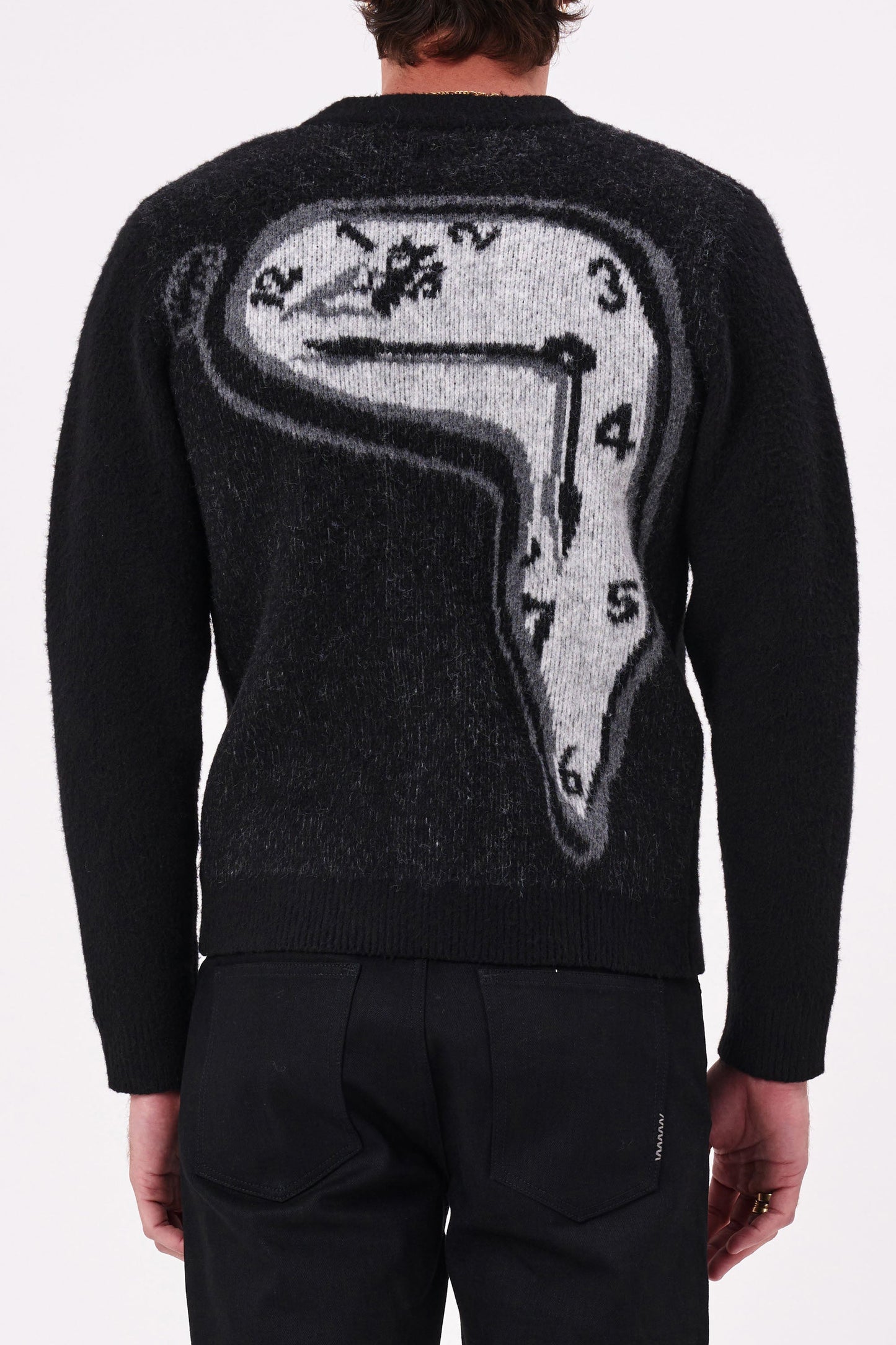 Dalí 'Persistence Of Memory' Cardigan - Black