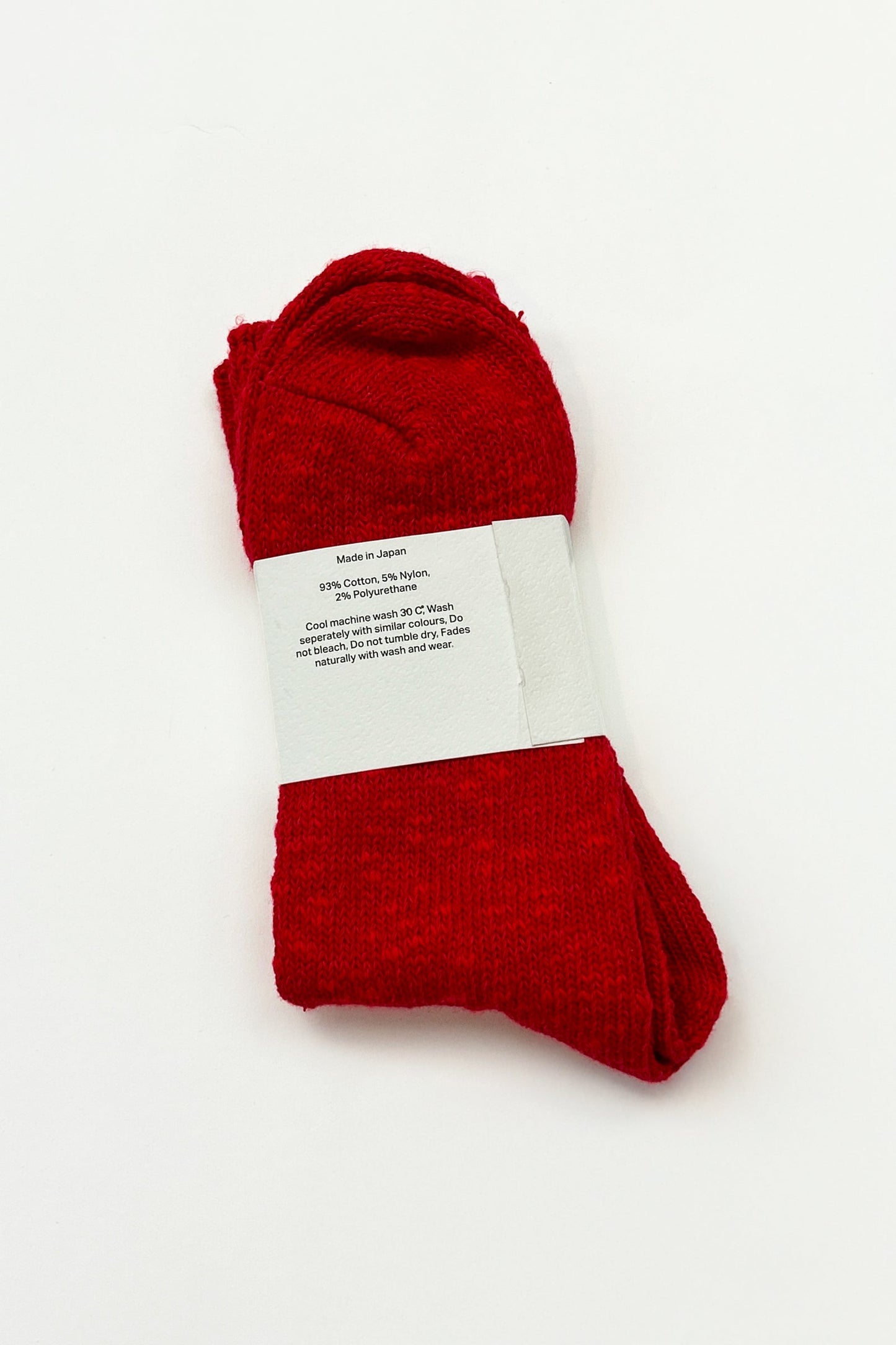 AMU Slub Sock - Vermillion