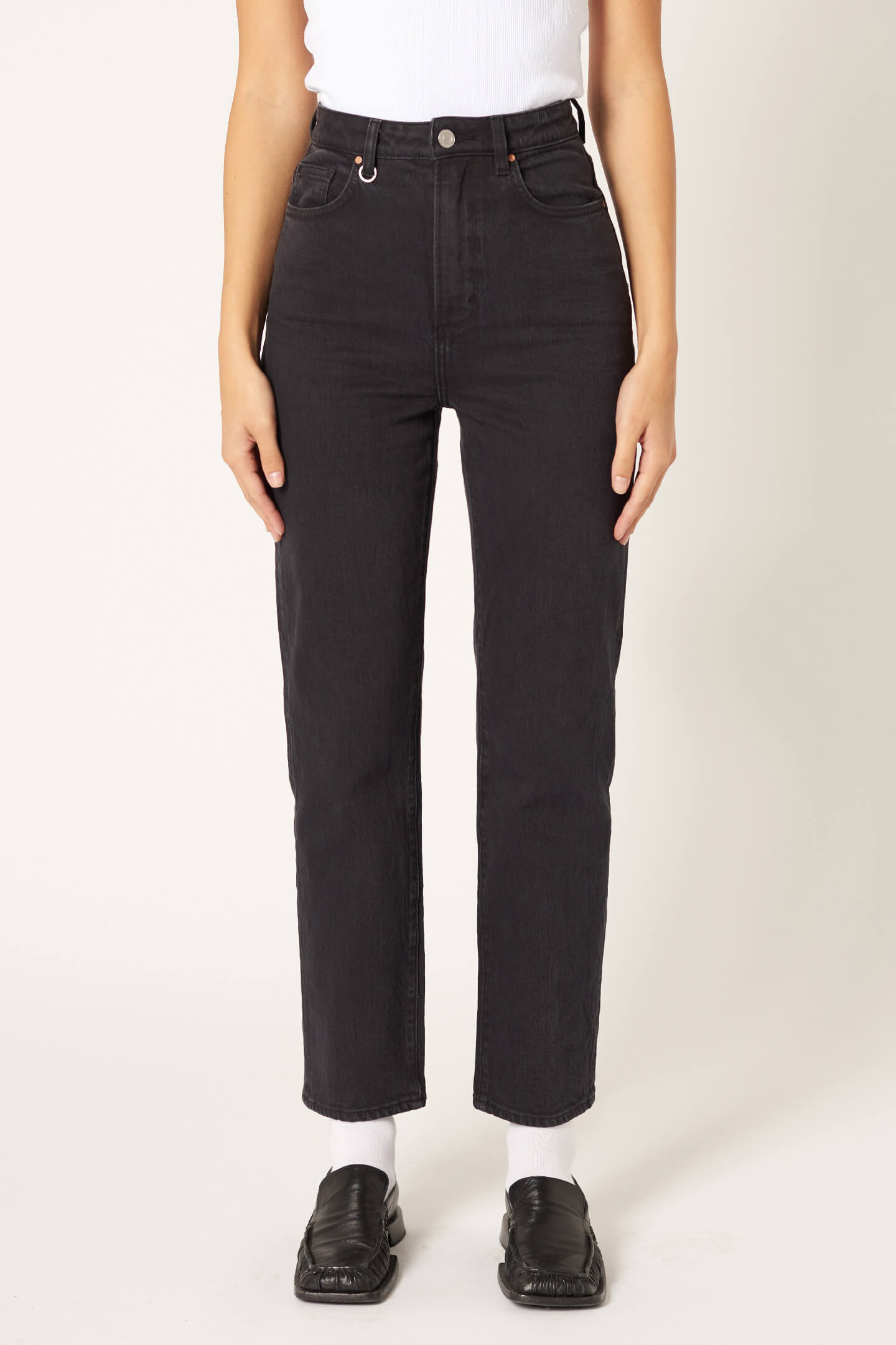 Nico Straight - Blackout Neuw dark black womens-jeans 