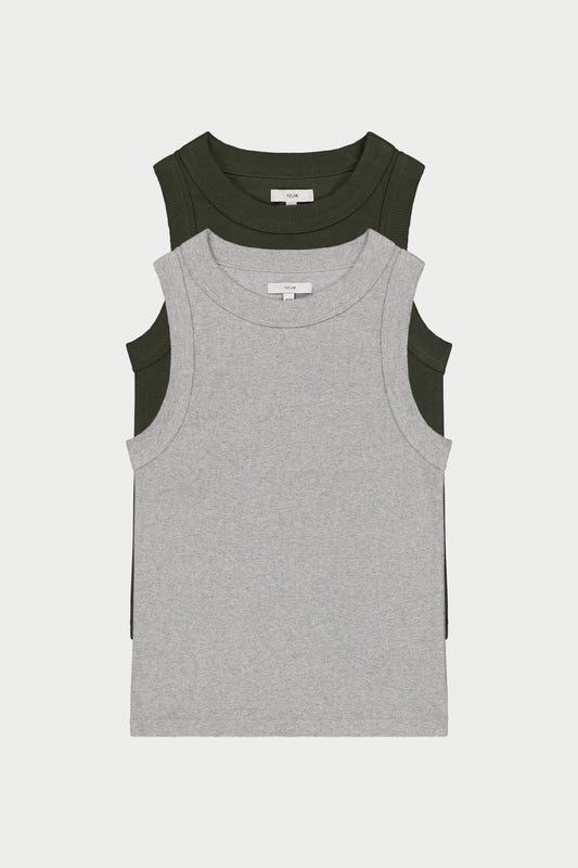 Jonesy Singlet Bundle - Military & Grey