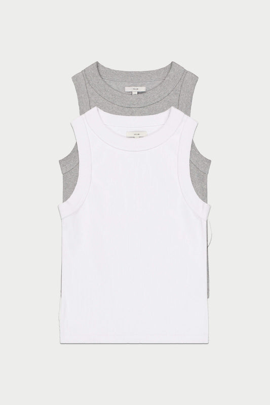Jonesy Singlet Bundle - White & Grey