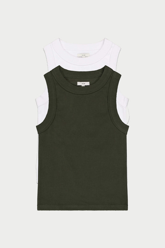 Jonesy Singlet Bundle - White & Military
