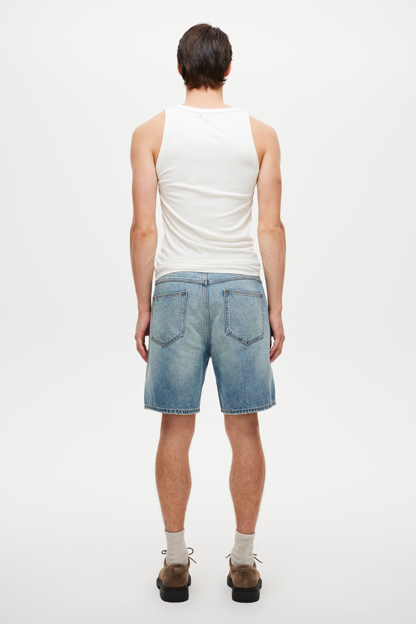 Ribbed Tank - White