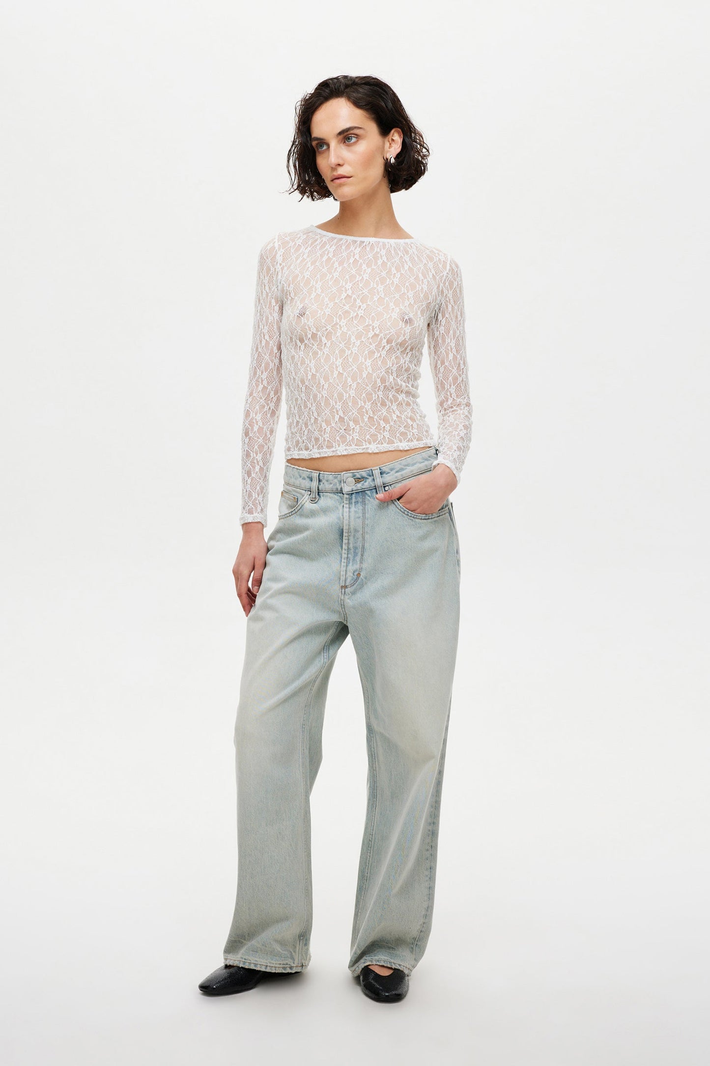 Anita Lace Top - White