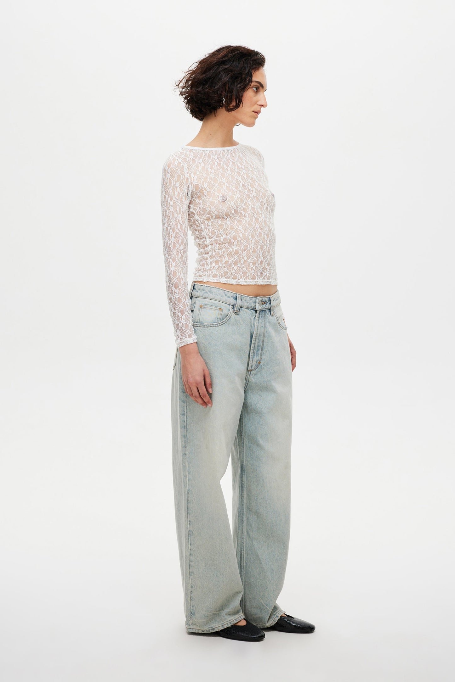 Anita Lace Top - White