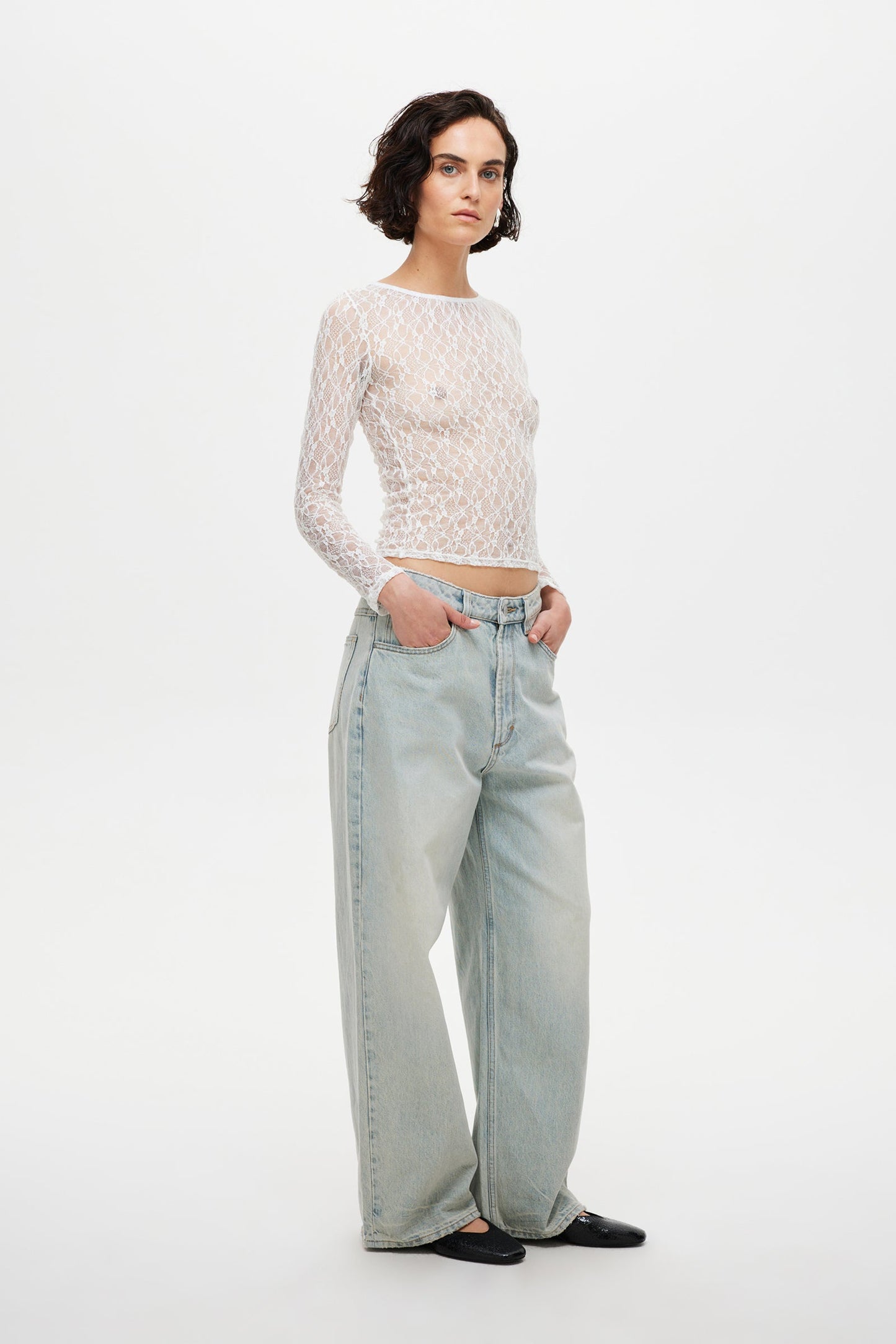 Anita Lace Top - White