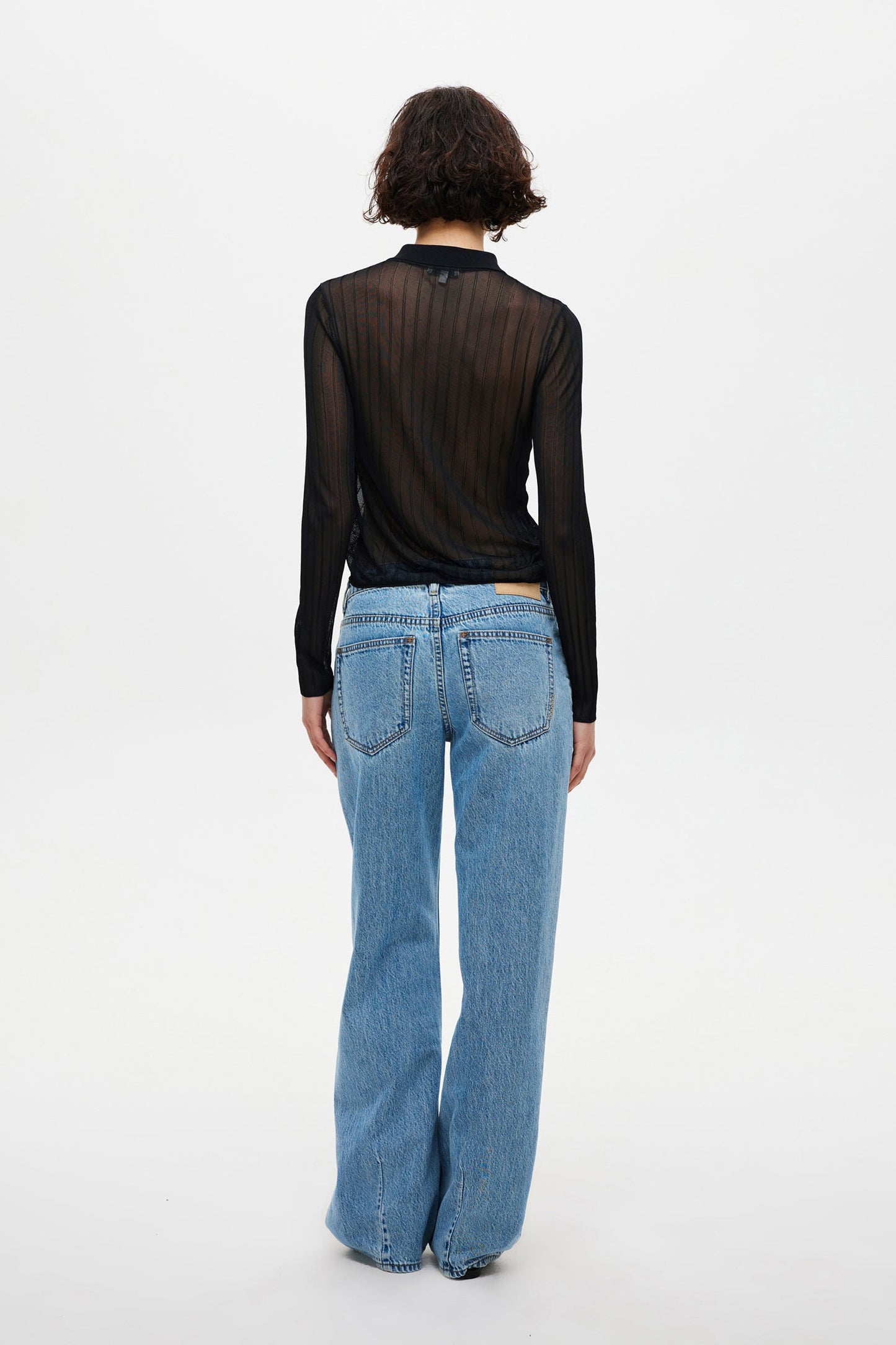 Delfine LS Knit Shirt - Black